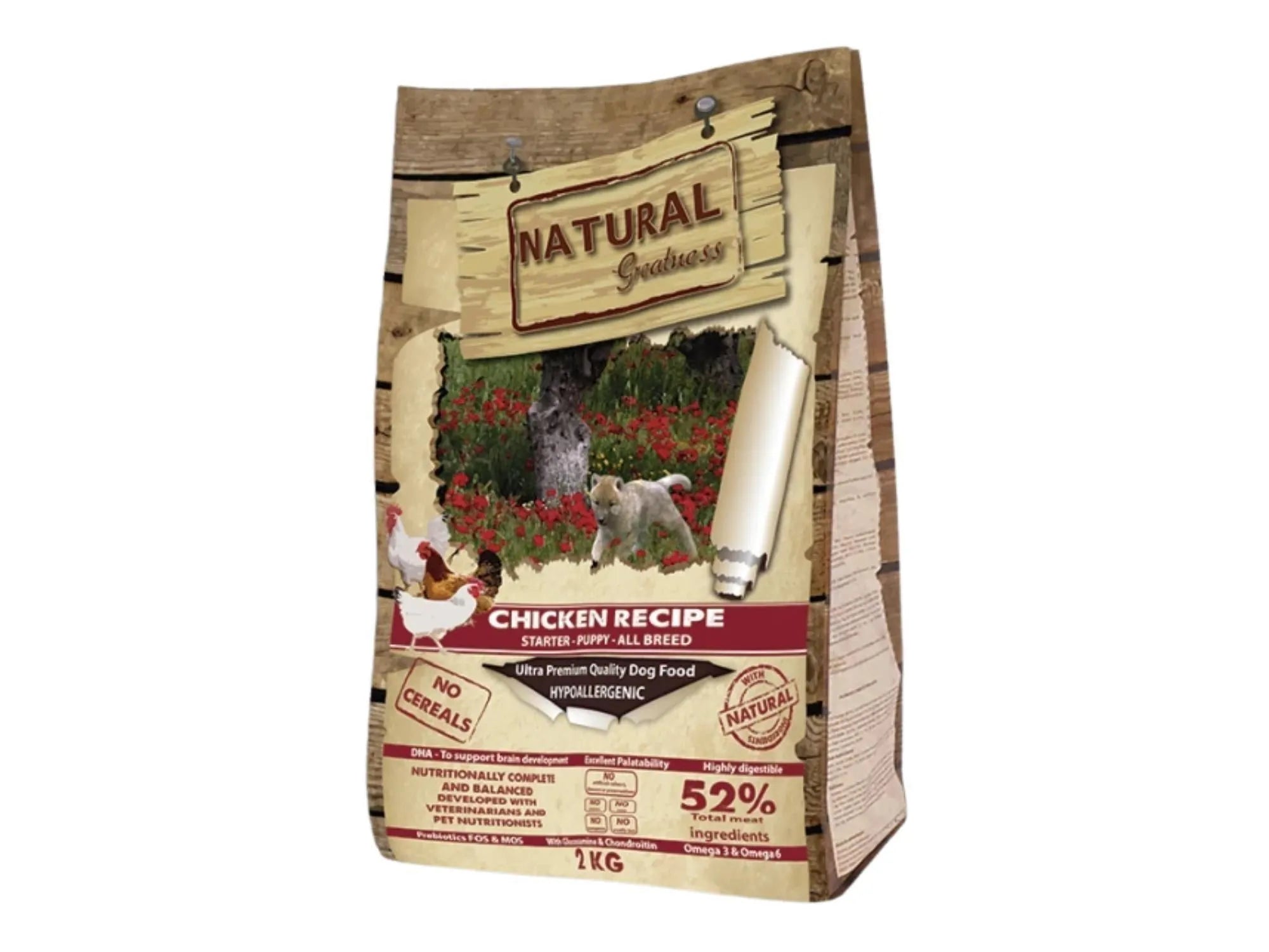 Natural Greatness Chicken Puppy Recipe tørrfôr til valp og voksen småhund