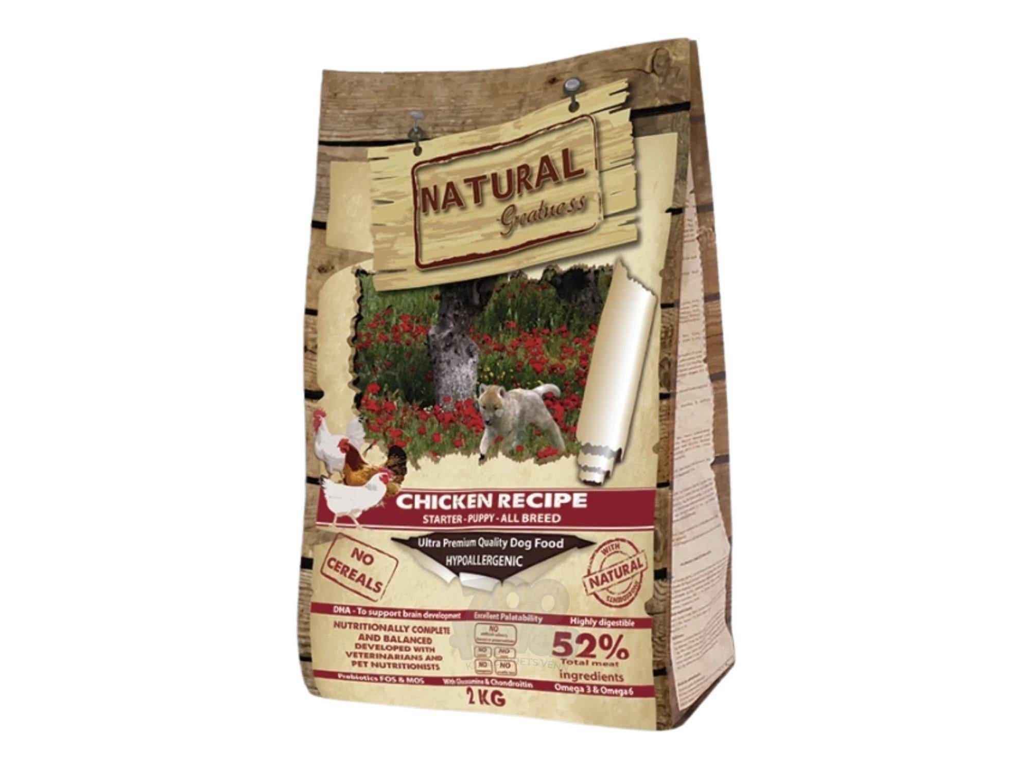 Natural Greatness Chicken Puppy Recipe tørrfôr til valp og voksen småhund av kylling