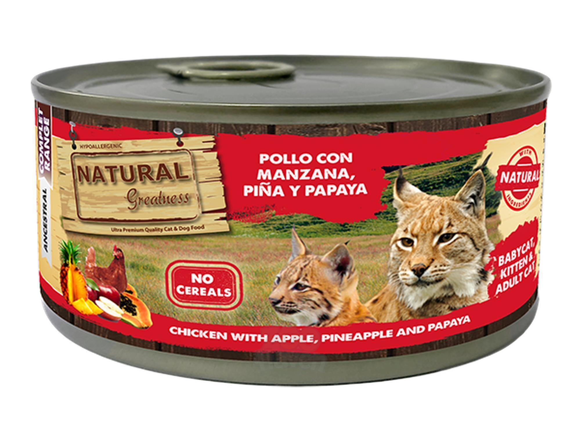 Natural Greatness Chicken with Apple komplett våtfôr katt 185 g