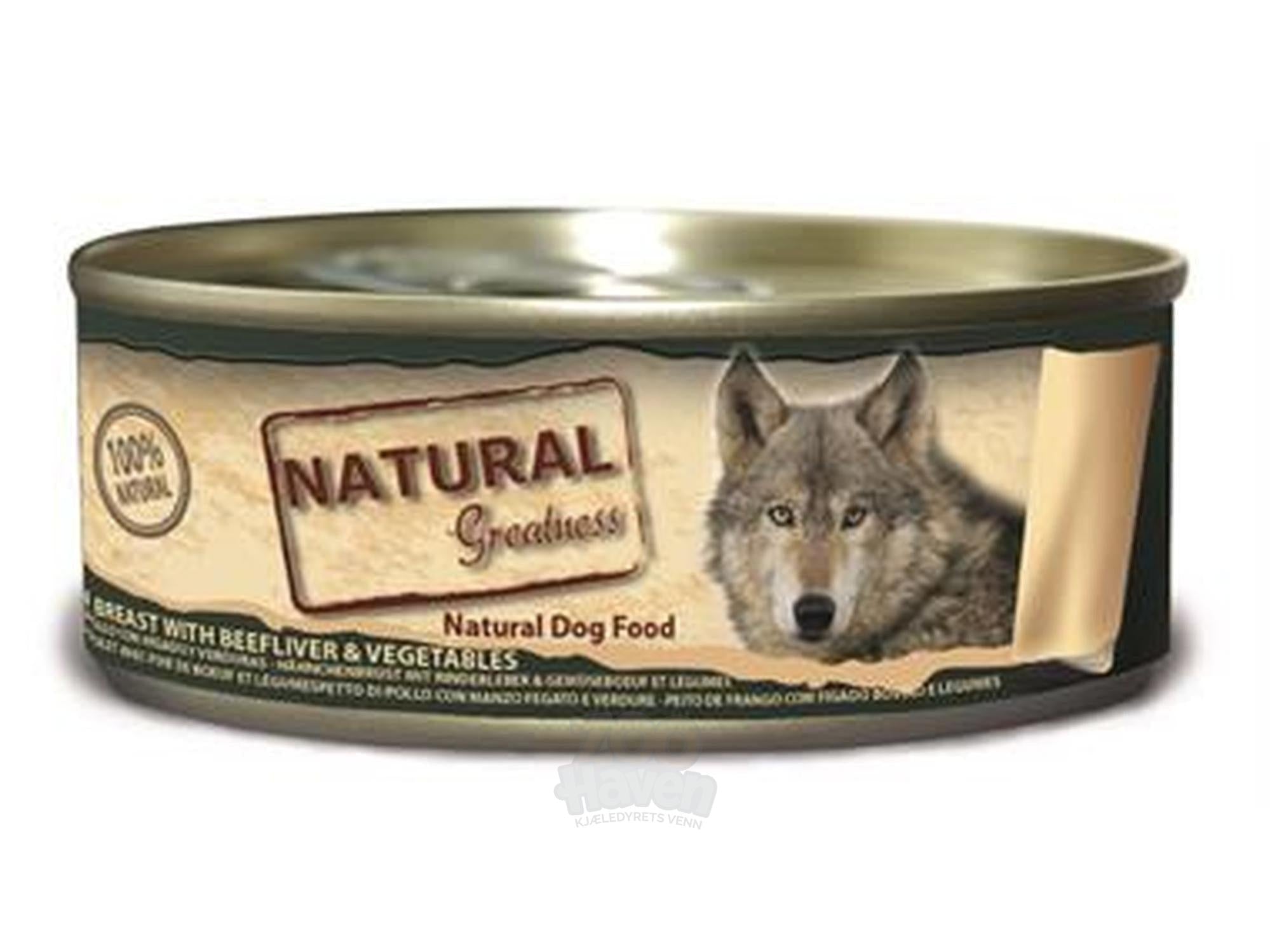 Natural Greatness Chicken with Beef Liver våtfôr snacks hund 156 g