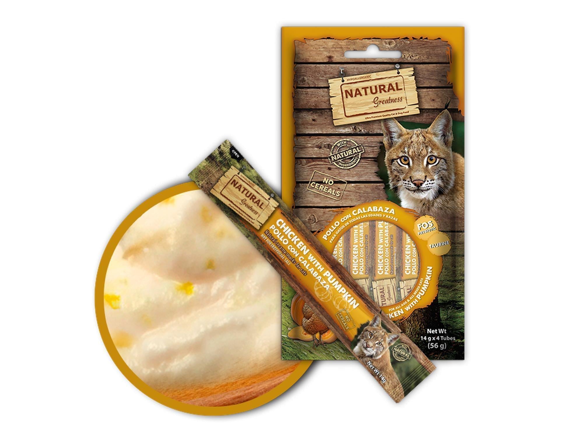 Natural Greatness Creamy Snack Chicken with Pumpkin kattegodbit