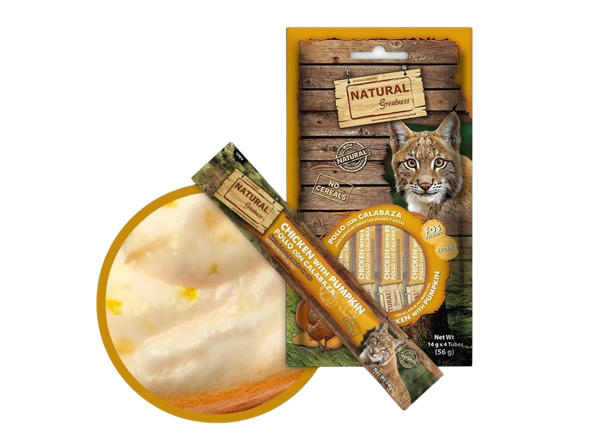 Natural Greatness Creamy Snack Chicken with Pumpkin kattegodbit