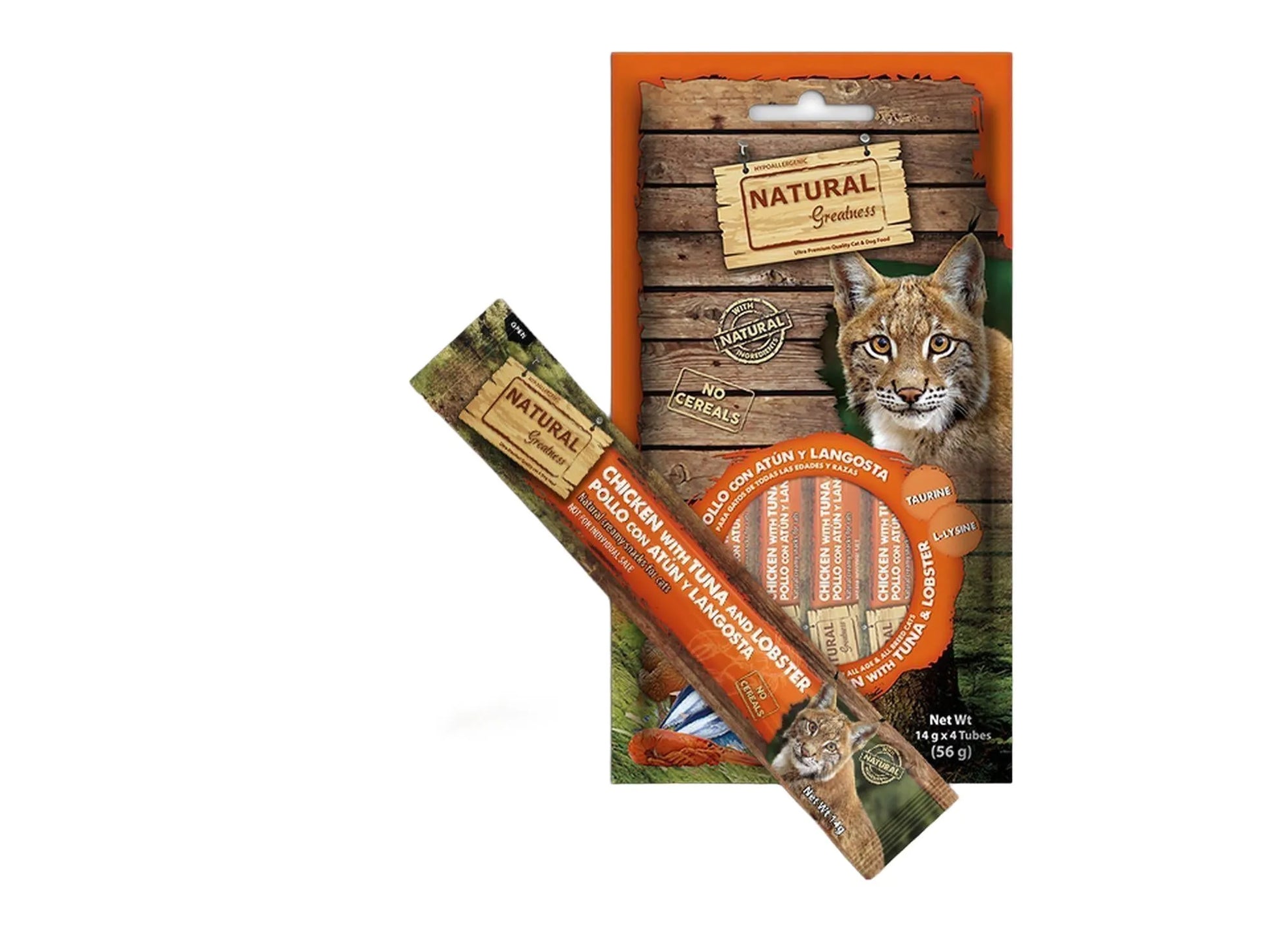 Natural Greatness Creamy Snack Chicken with Tuna & Lobster kattegodbit