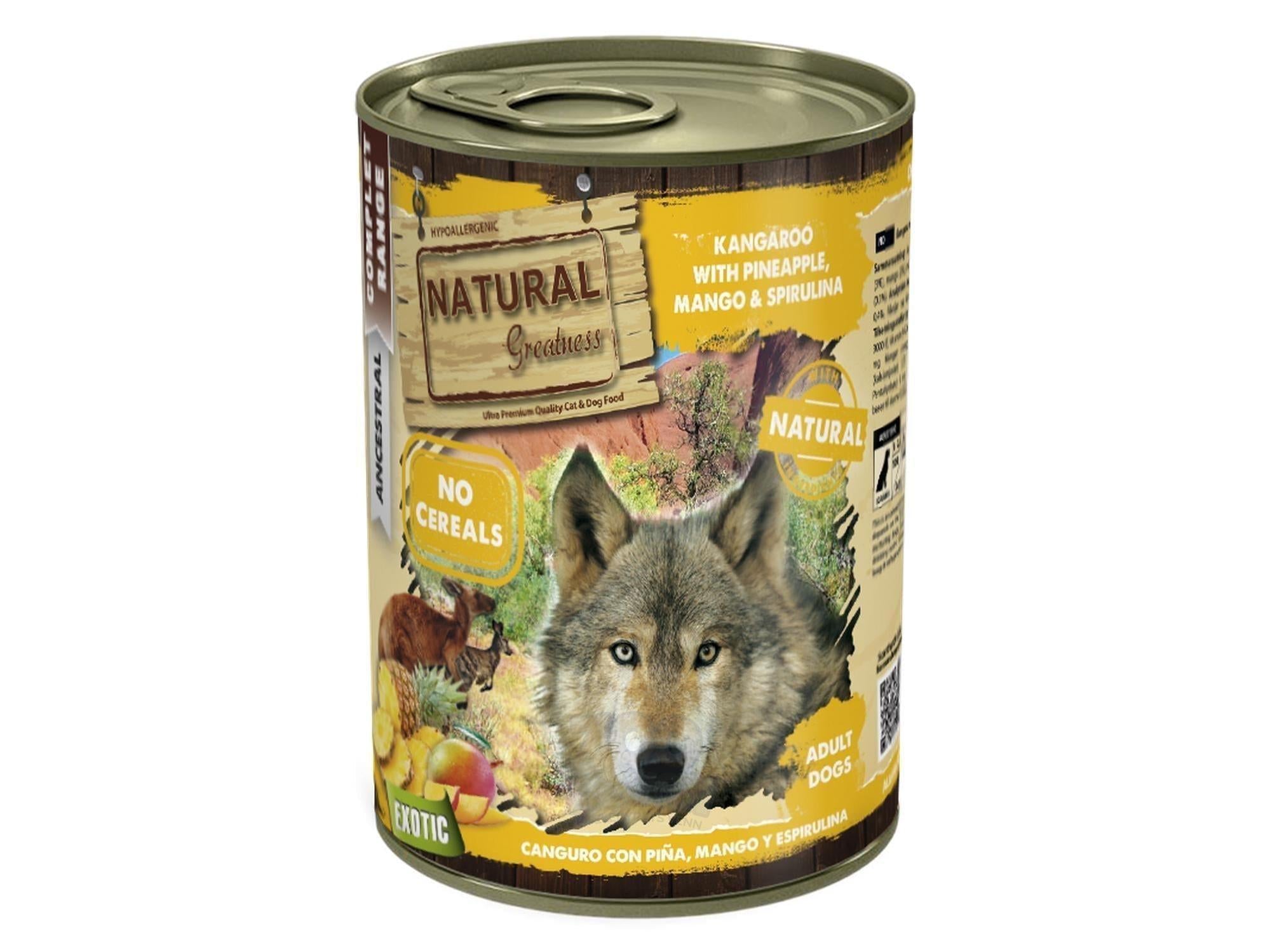 Natural Greatness Kangaroo komplett våtfôr hund 400 g