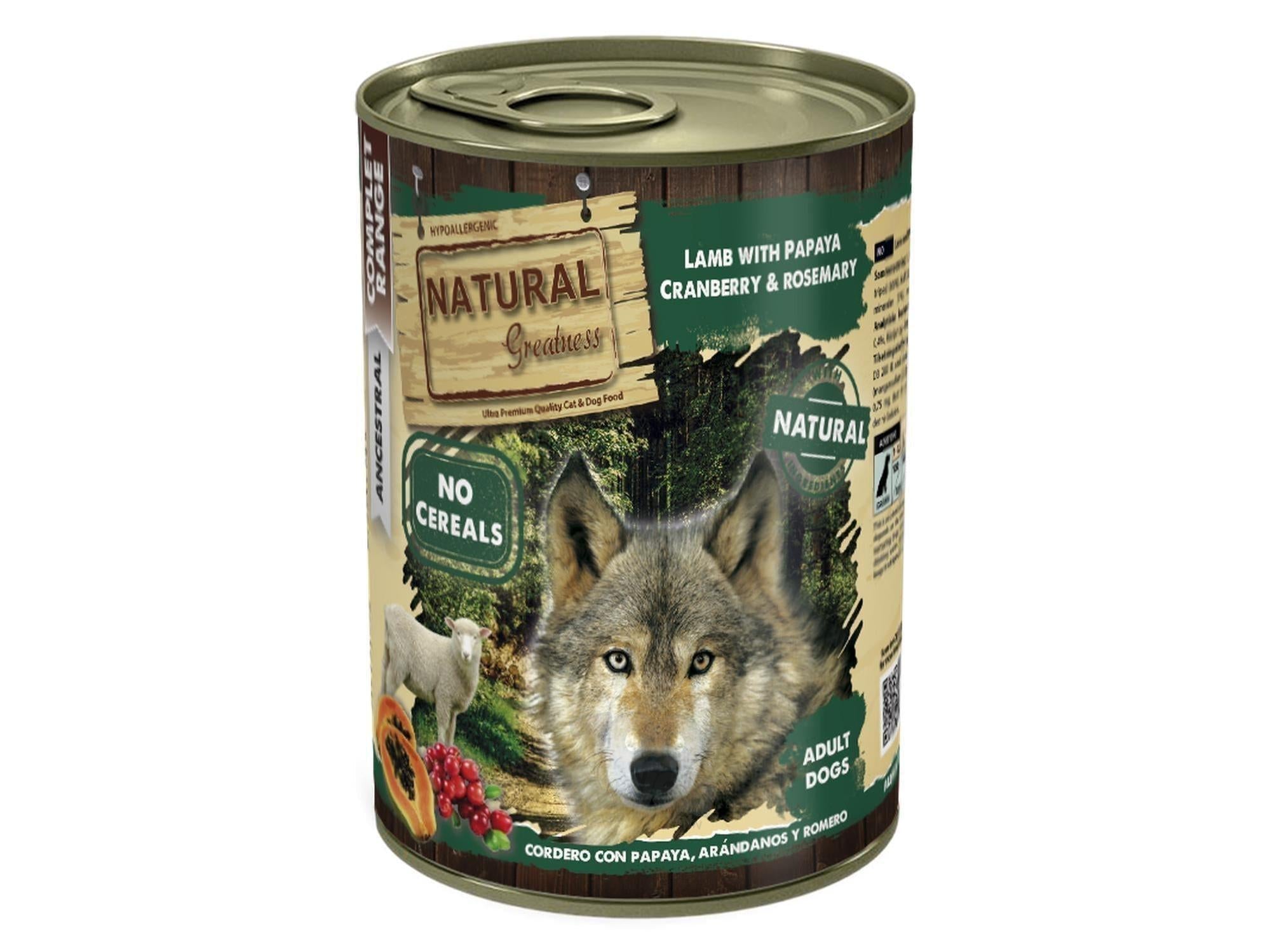 Natural Greatness Lamb komplett våtfôr hund 400 g