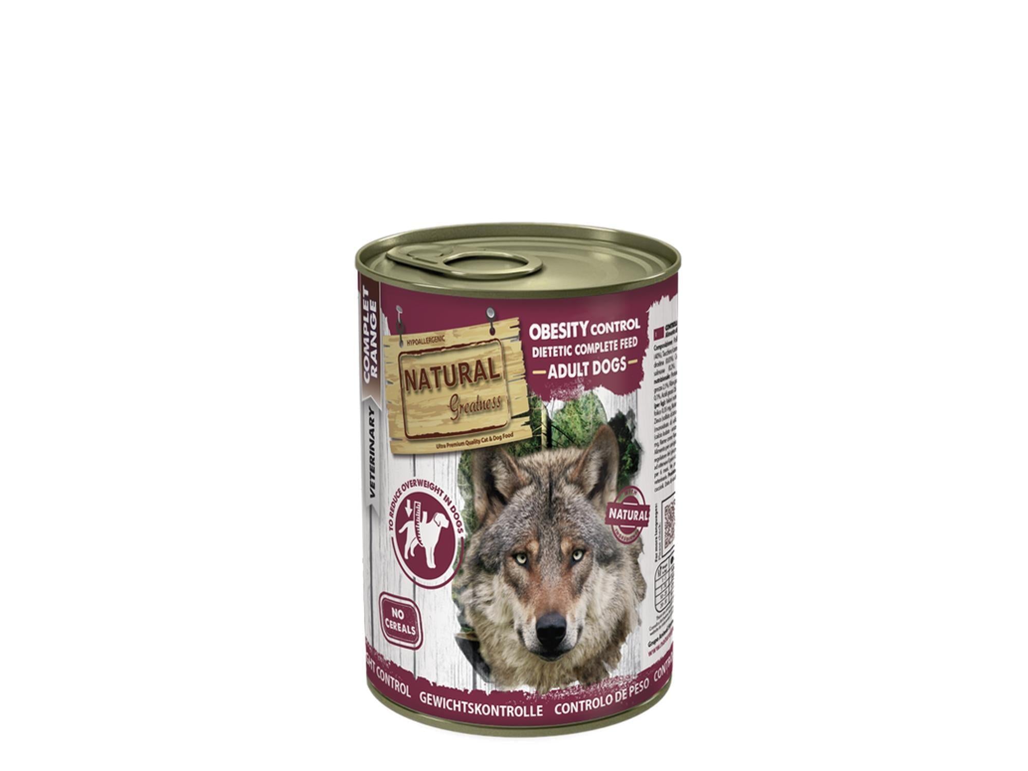 Natural Greatness Obesity Control 400g våtfôr for overvektige hunder