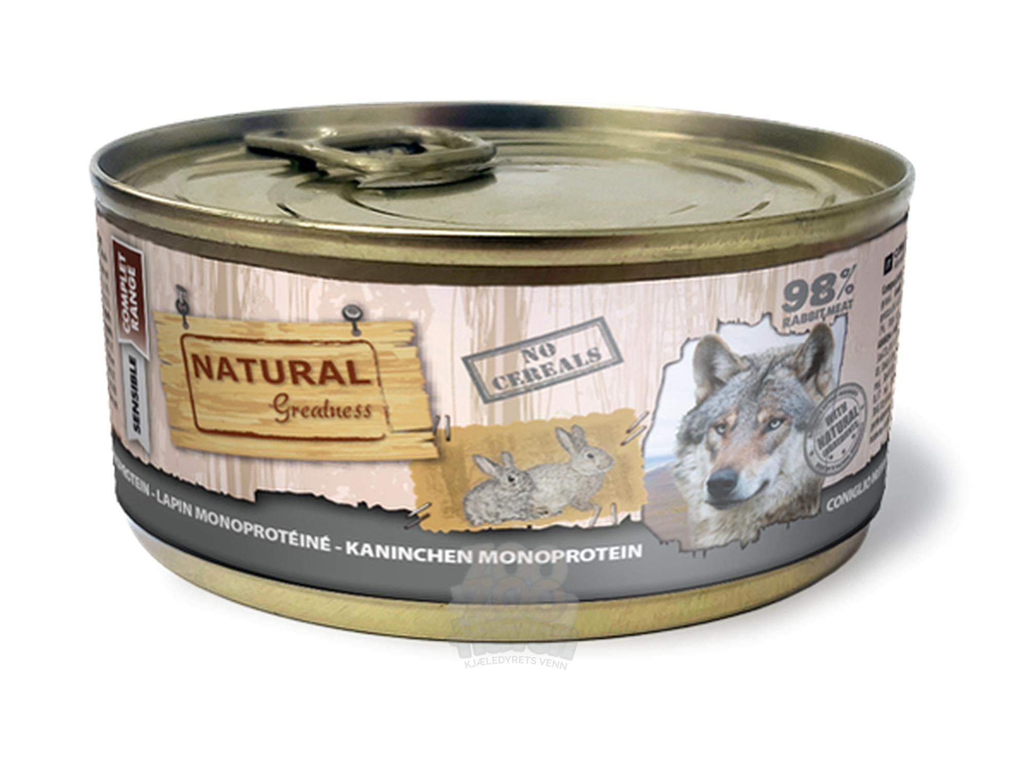 Natural Greatness Rabbit Monoprotein Våtfôr – Kanin | Hund 170/400 g