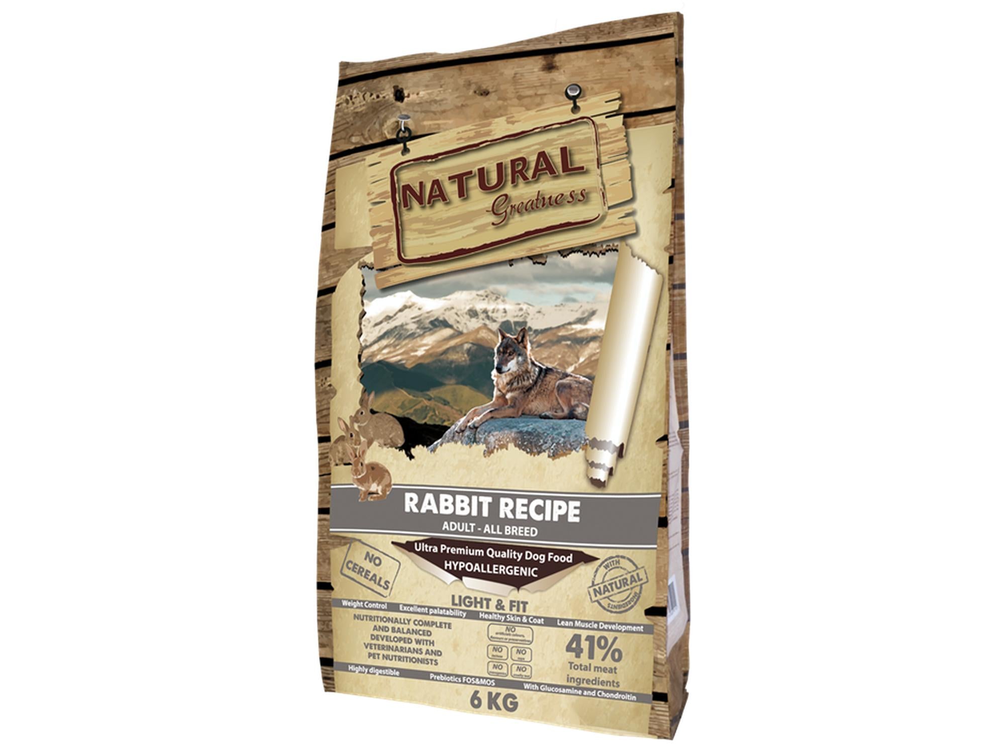 Natural Greatness Rabbit Recipe – Kanin | Kornfritt hundefôr