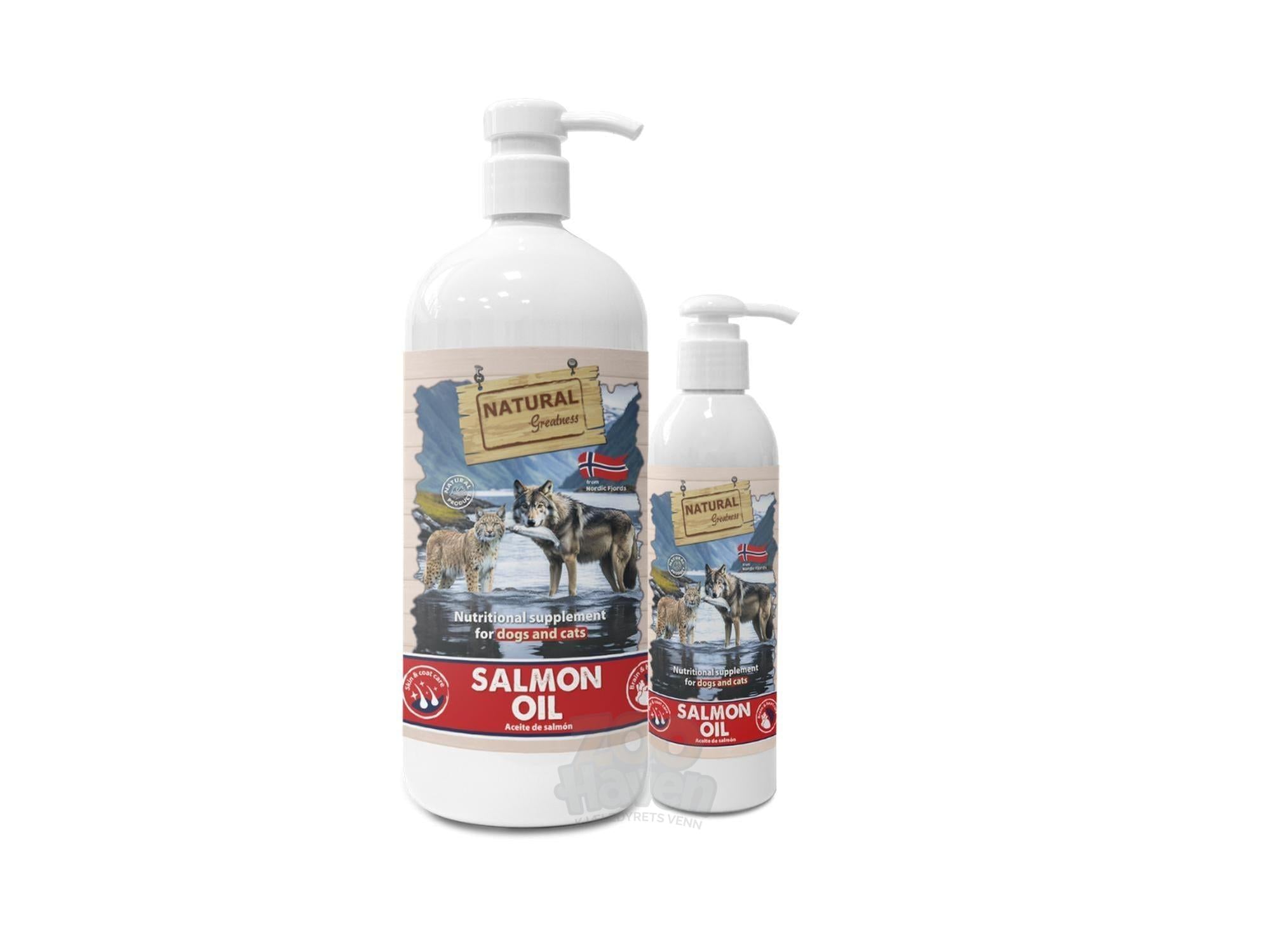 Natural Greatness Salmon Oil lakseolje kosttilskudd til hund og katt