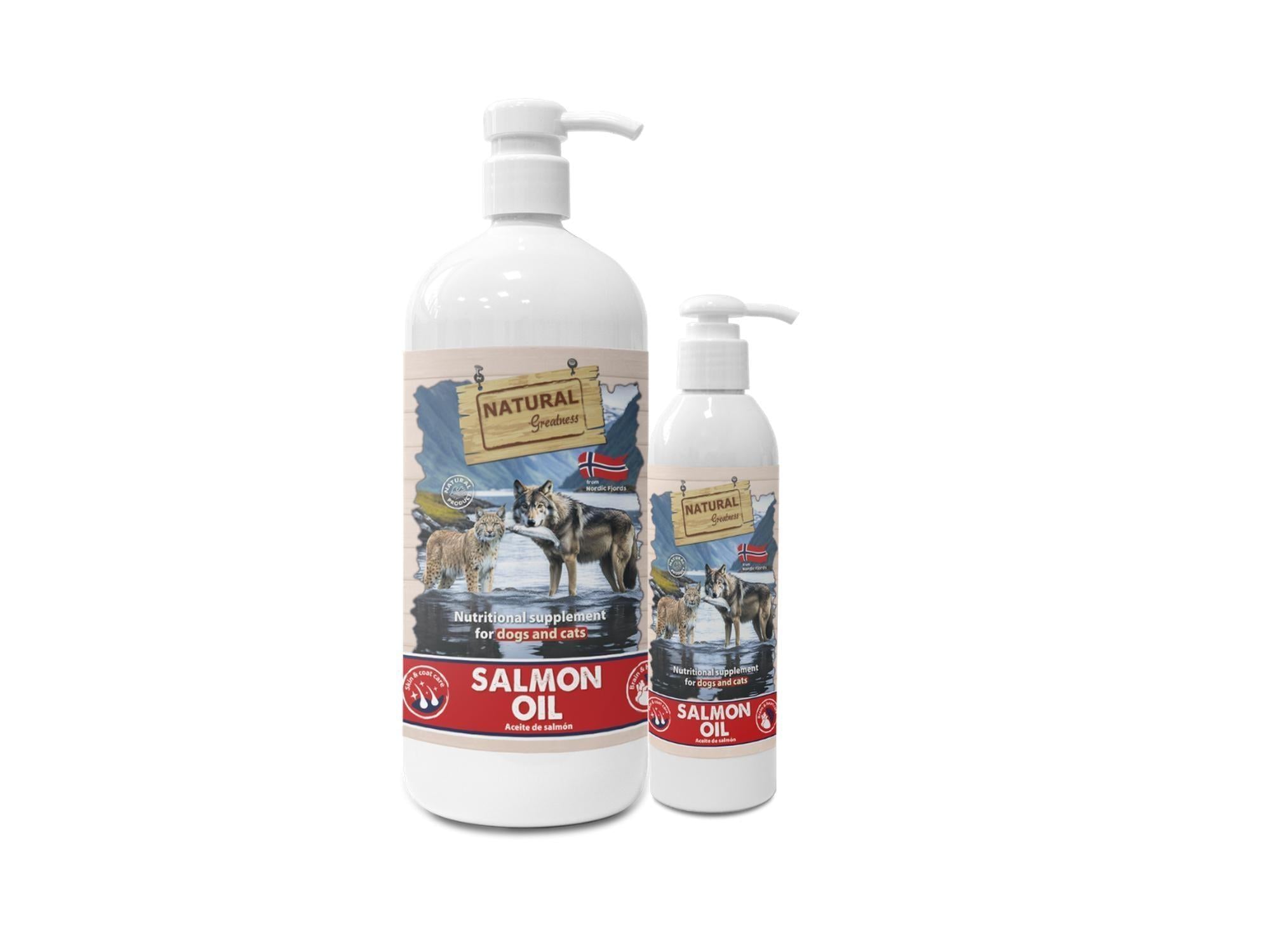 Natural Greatness Salmon Oil lakseolje kosttilskudd til hund og katt