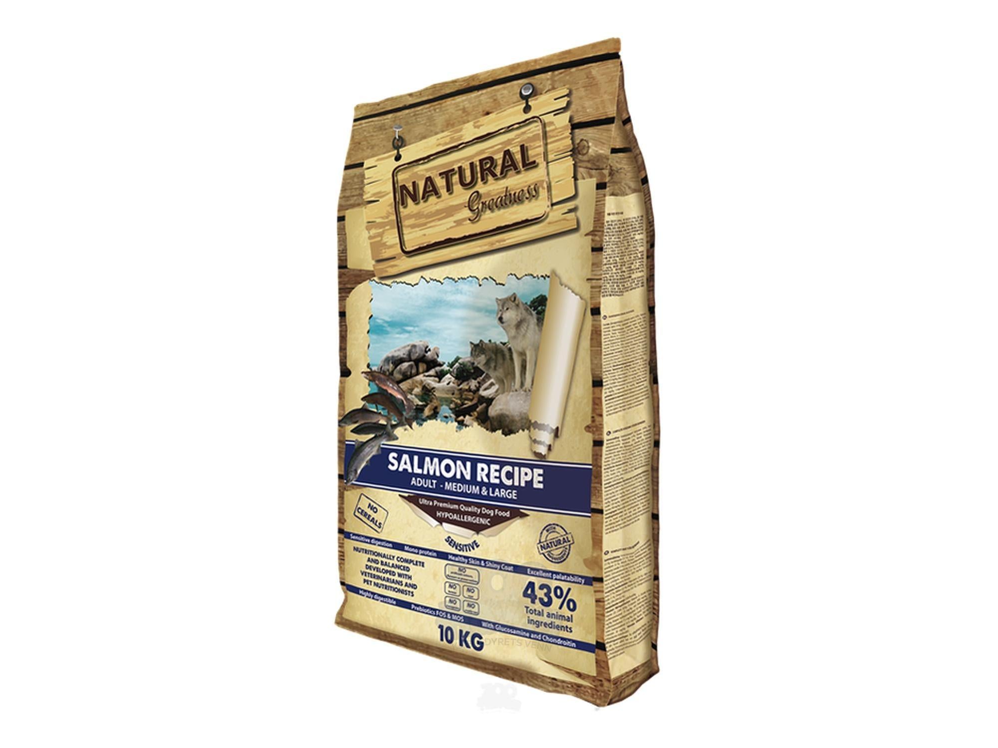 Natural Greatness Salmon Recipe hundemat – bilde 4