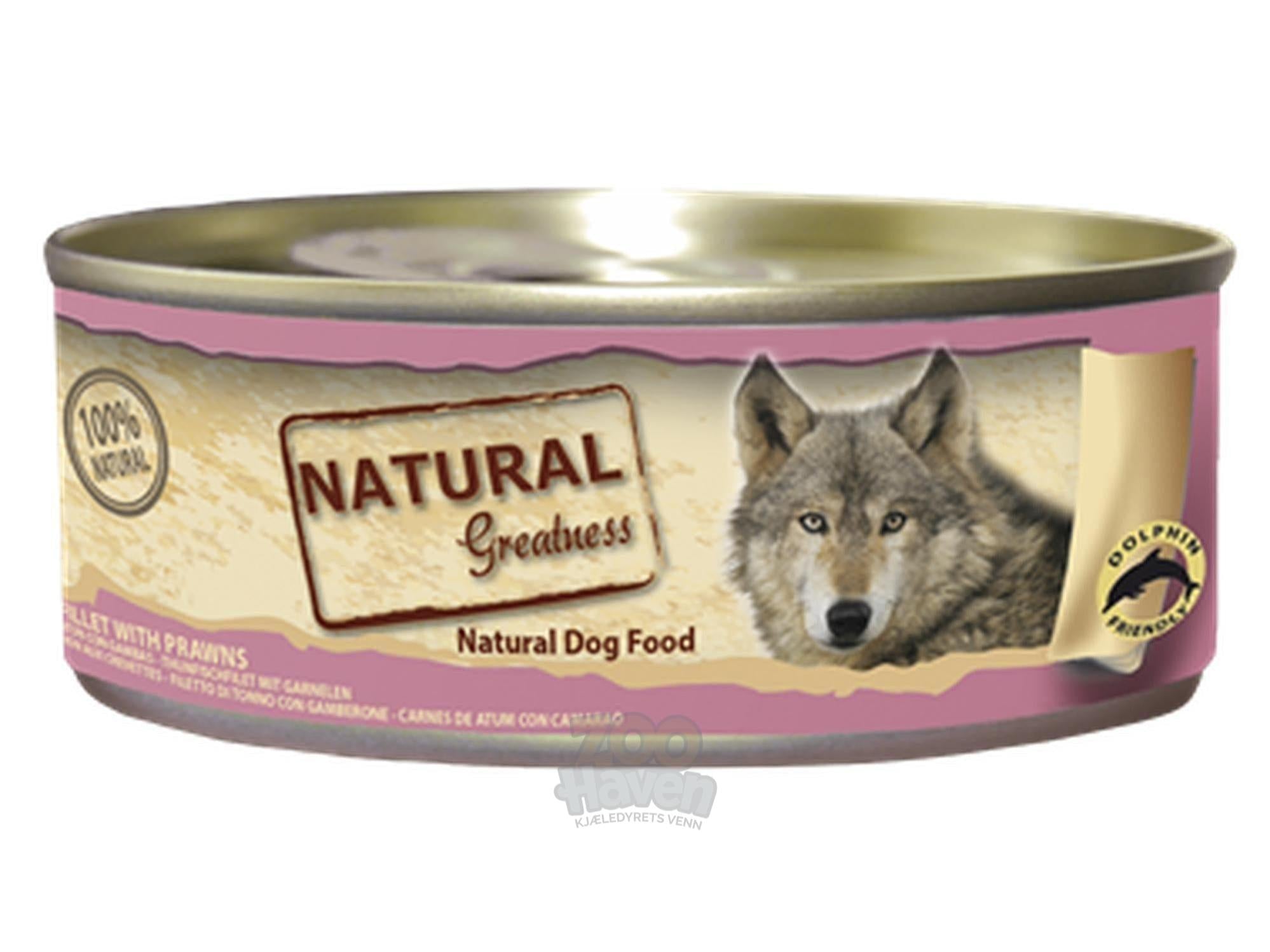 Natural Greatness Tuna with Prawns våtfôr snacks hund 156 g