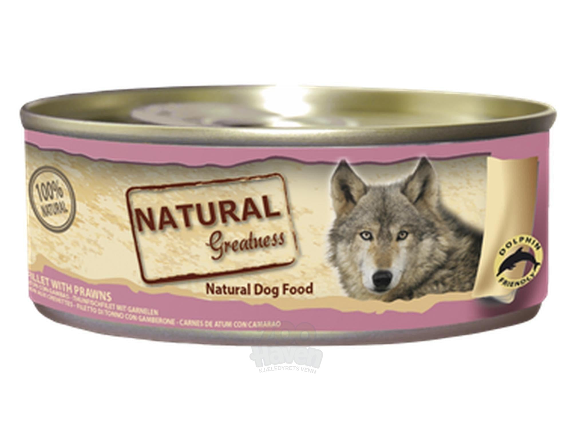 Natural Greatness Tuna with Prawns våtfôr snacks hund 156 g