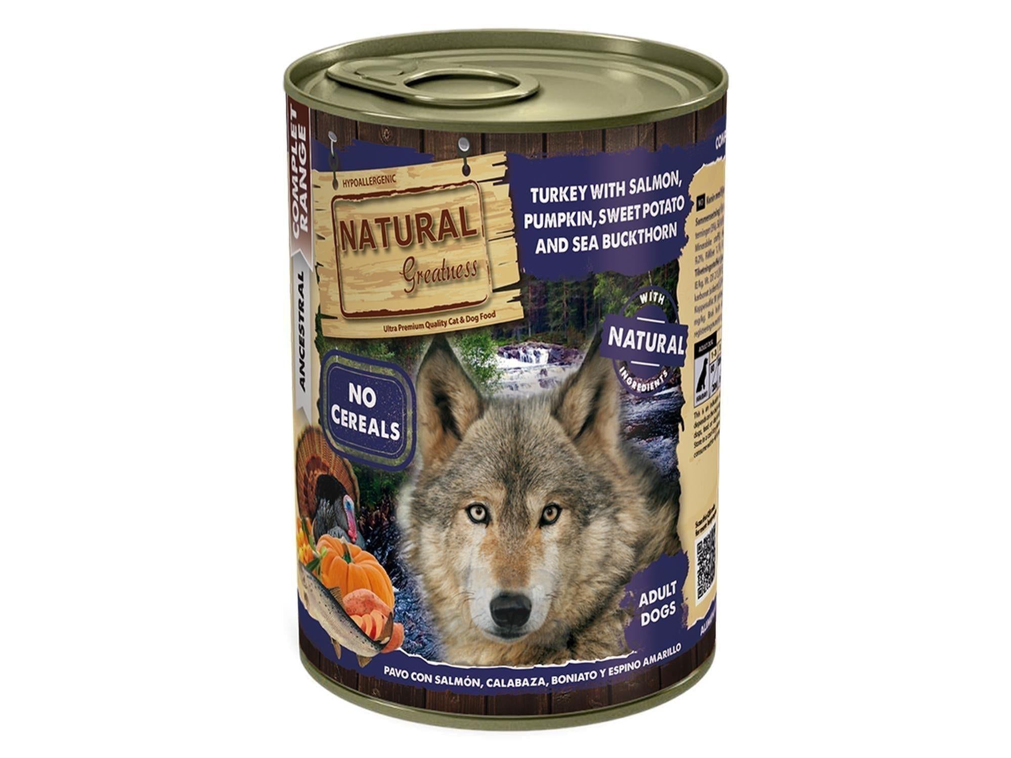 Natural Greatness Turkey & Salmon komplett våtfôr hund 400 g