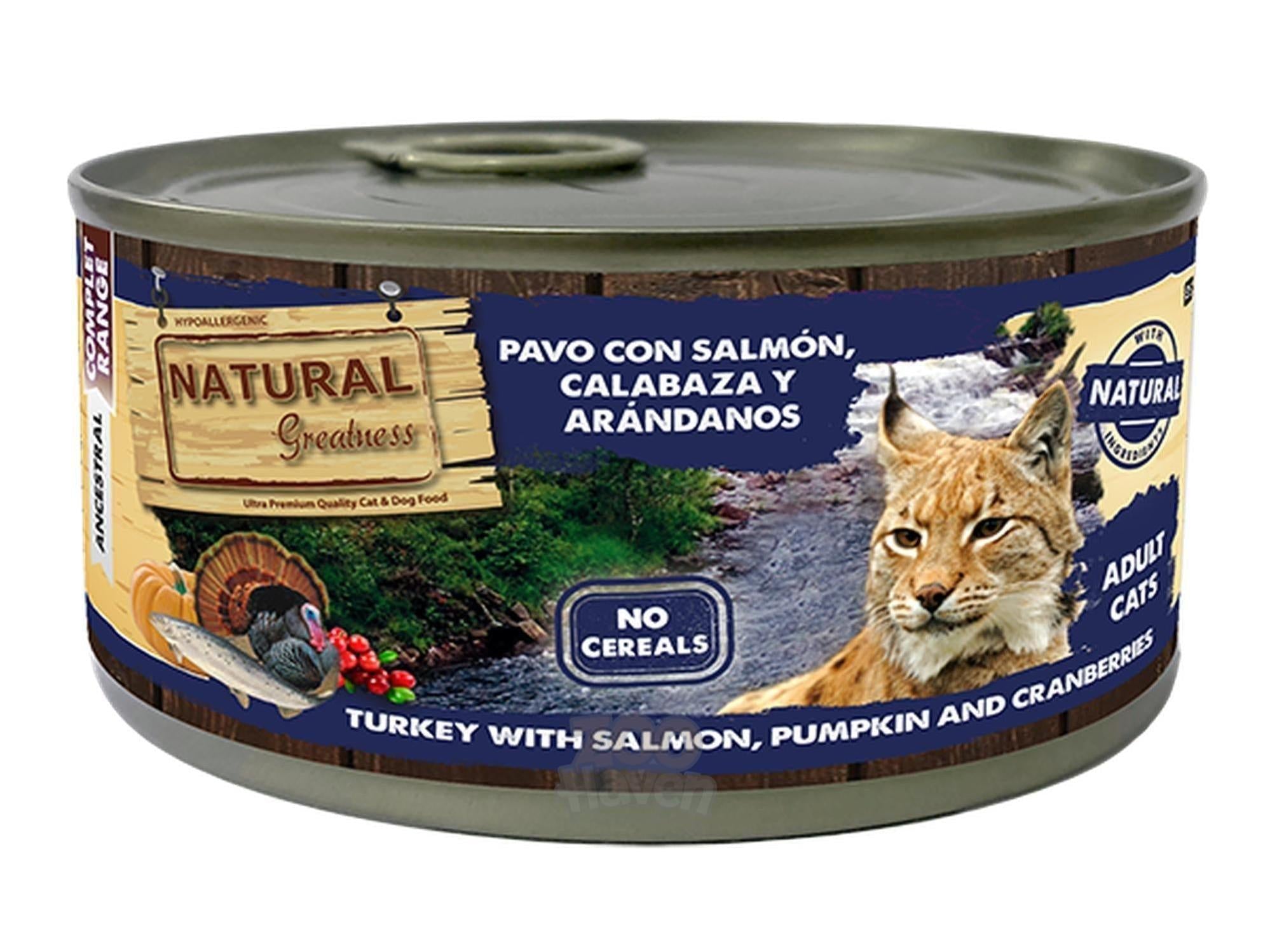 Natural Greatness Turkey & Salmon komplett våtfôr katt 185 g