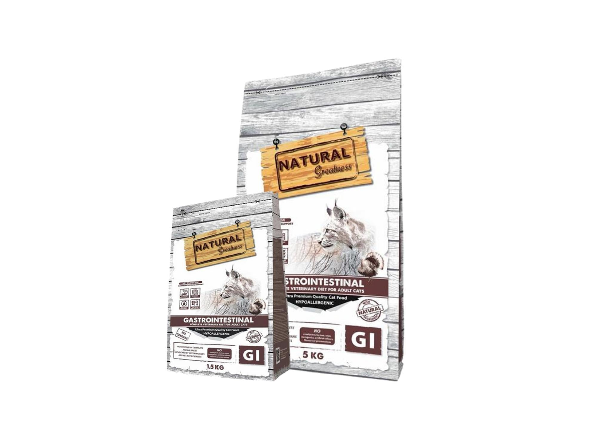 Natural Greatness Gastrointestinal Vet Cat veterinærfôr for mage og tarm katt