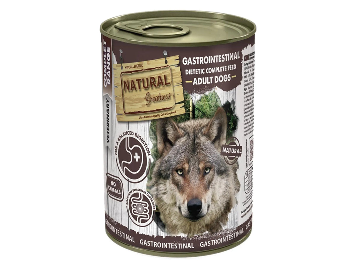 Natural Greatness Vet Gastrointestinal Våtfôr – Mage & Tarm | Veterinærfôr hund 6 × 400 g