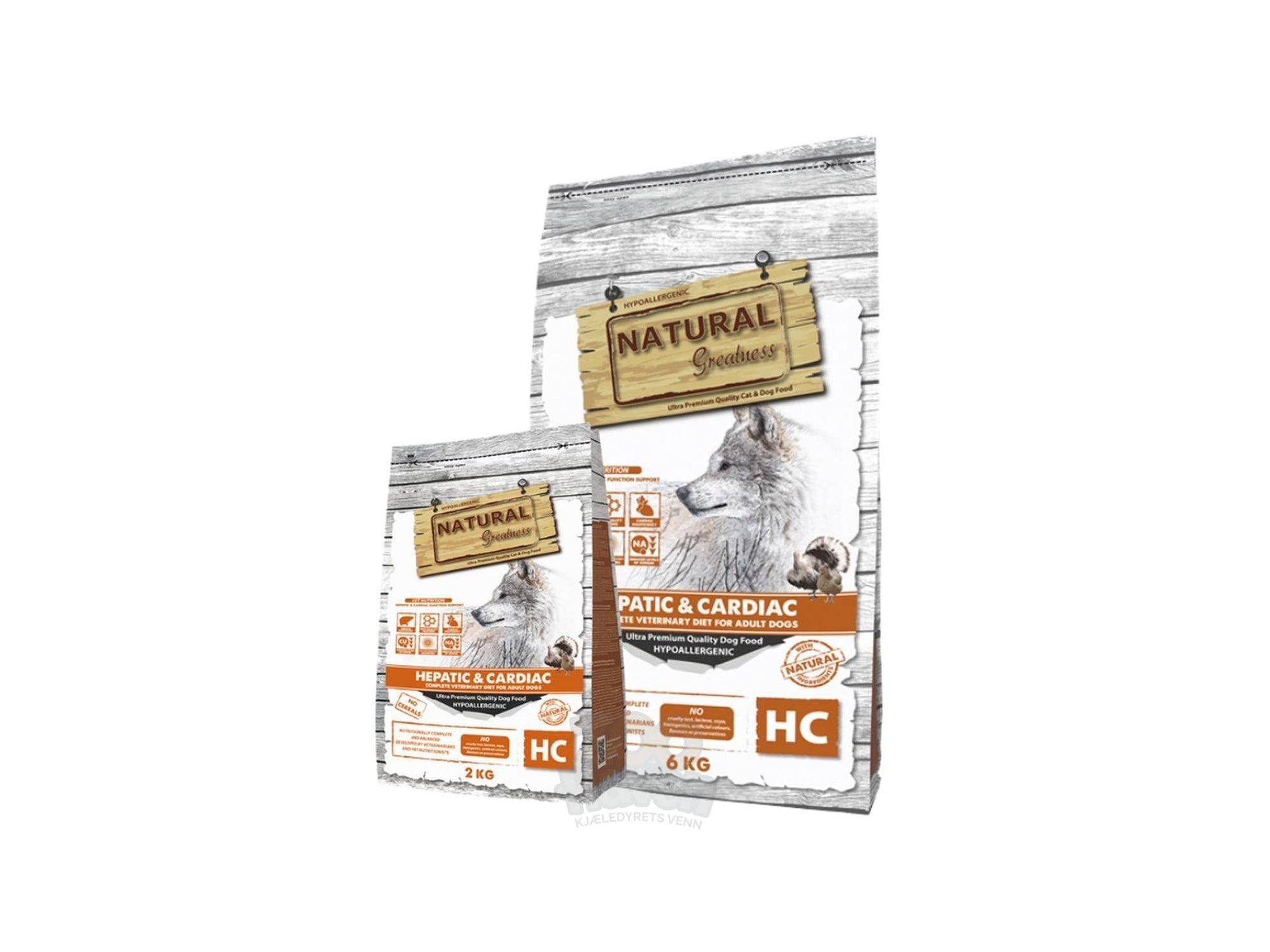 Natural Greatness Hepatic Cardiac Vet Dog veterinærfôr for lever og hjerte