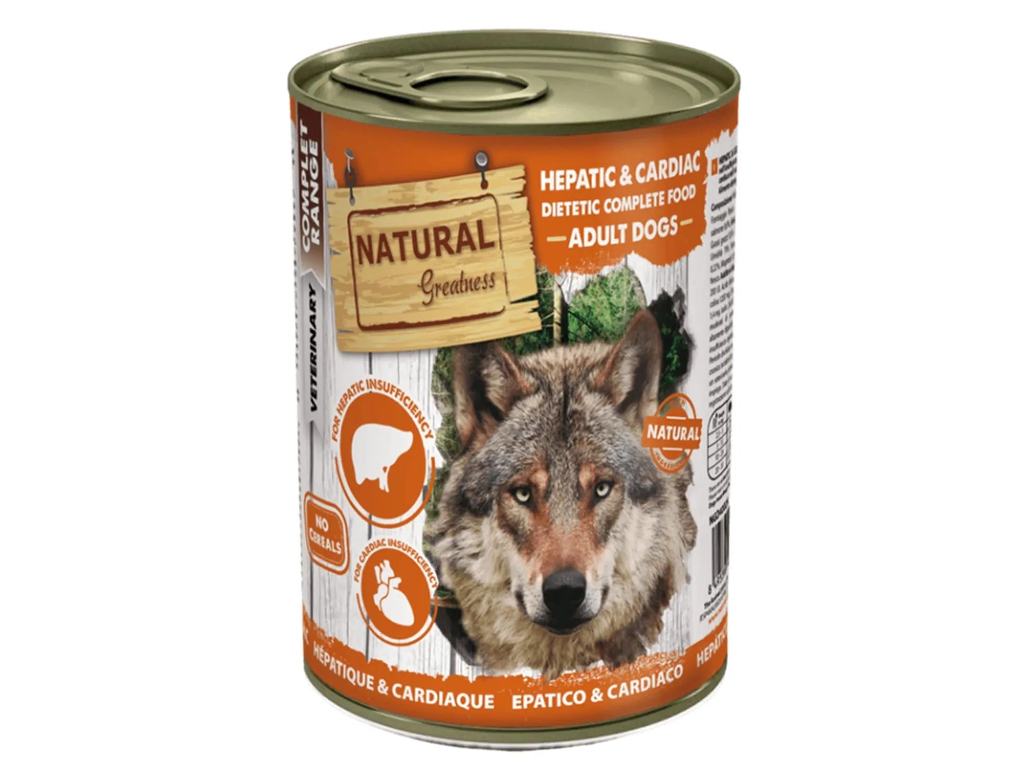 Natural Greatness Vet Hepatic & Cardiac Våtfôr – Lever & Hjerte | Veterinærfôr hund 6 × 400 g