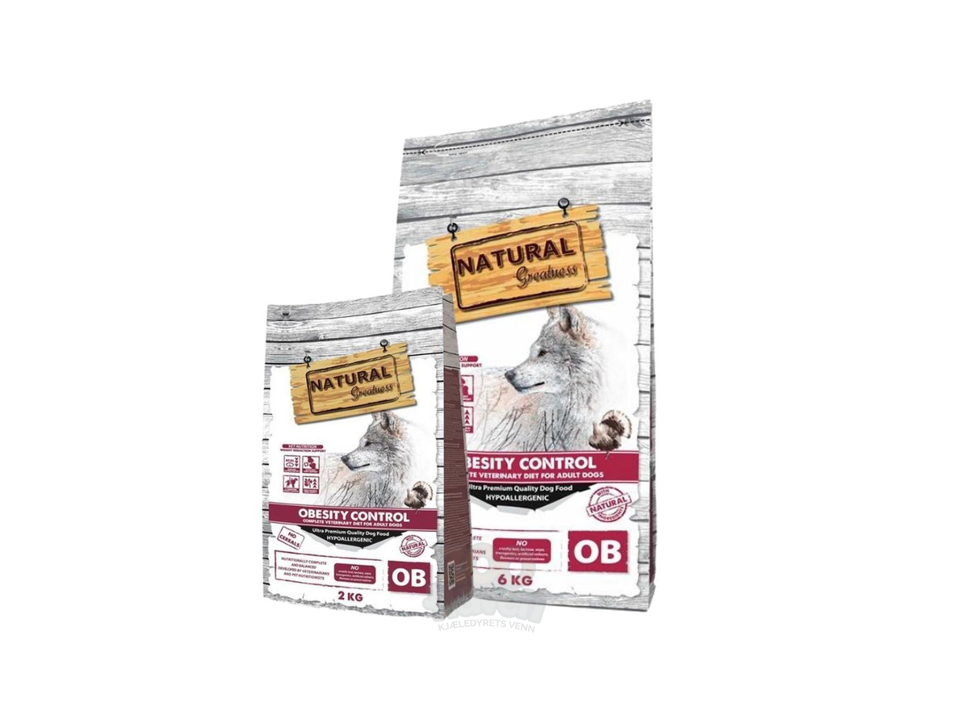 Natural Greatness Obesity Diabetic Vet Dog veterinærfôr til overvektige hunder