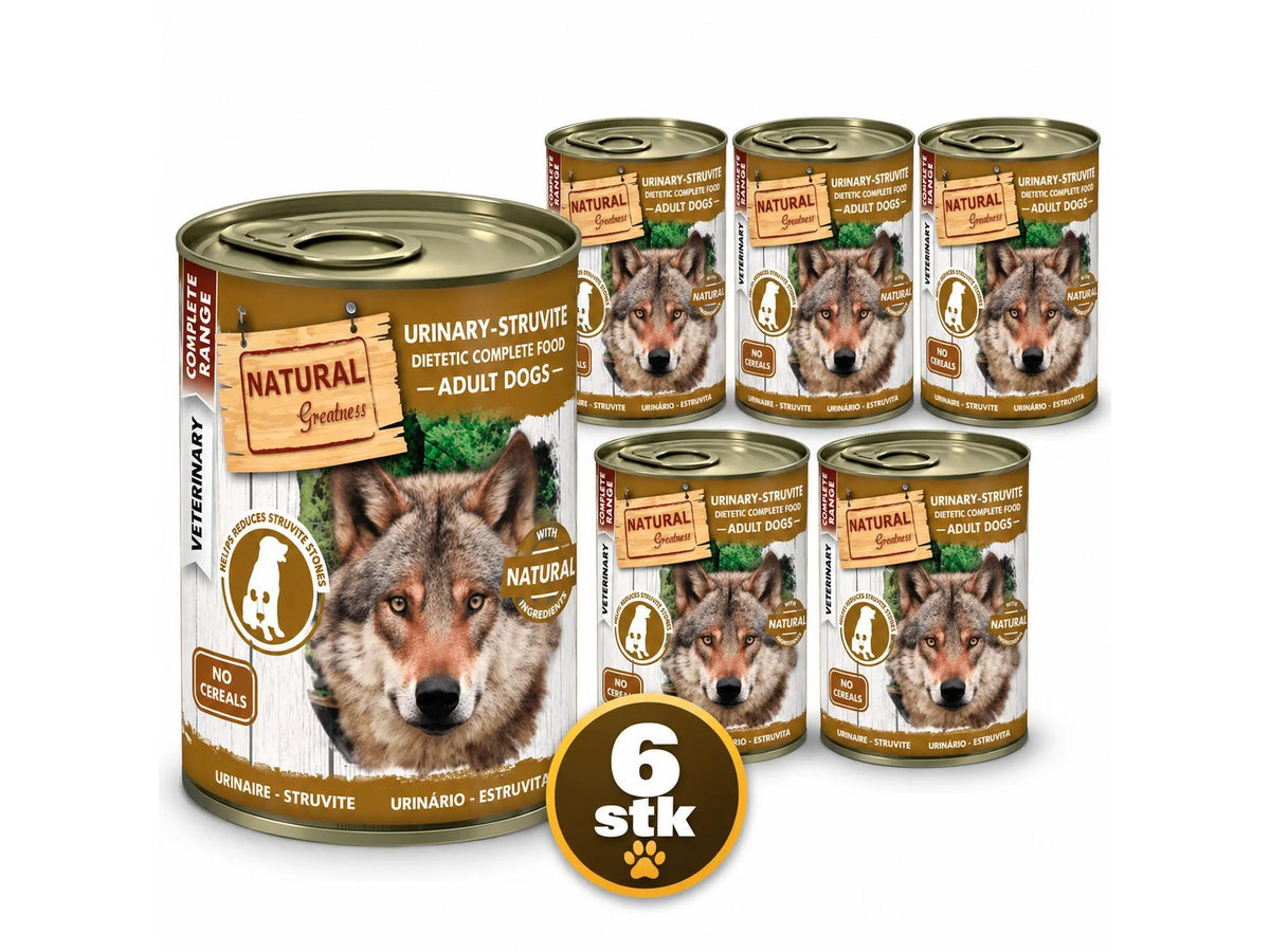 Natural Greatness Vet Urinary Struvite Våtfôr – Urinveier | Veterinærfôr hund 6 × 400 g