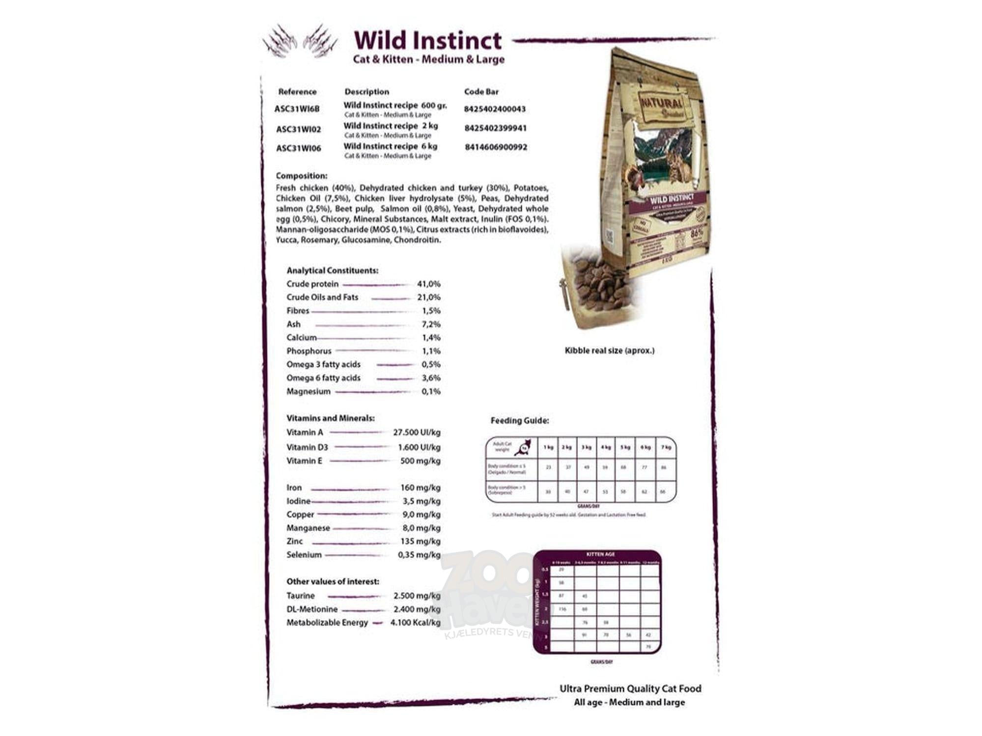 Natural Greatness Wild Instinct Large Breed kattemat – bilde 2