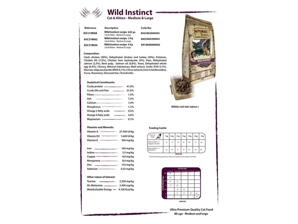 Natural Greatness Wild Instinct Large Breed kattemat – bilde 2