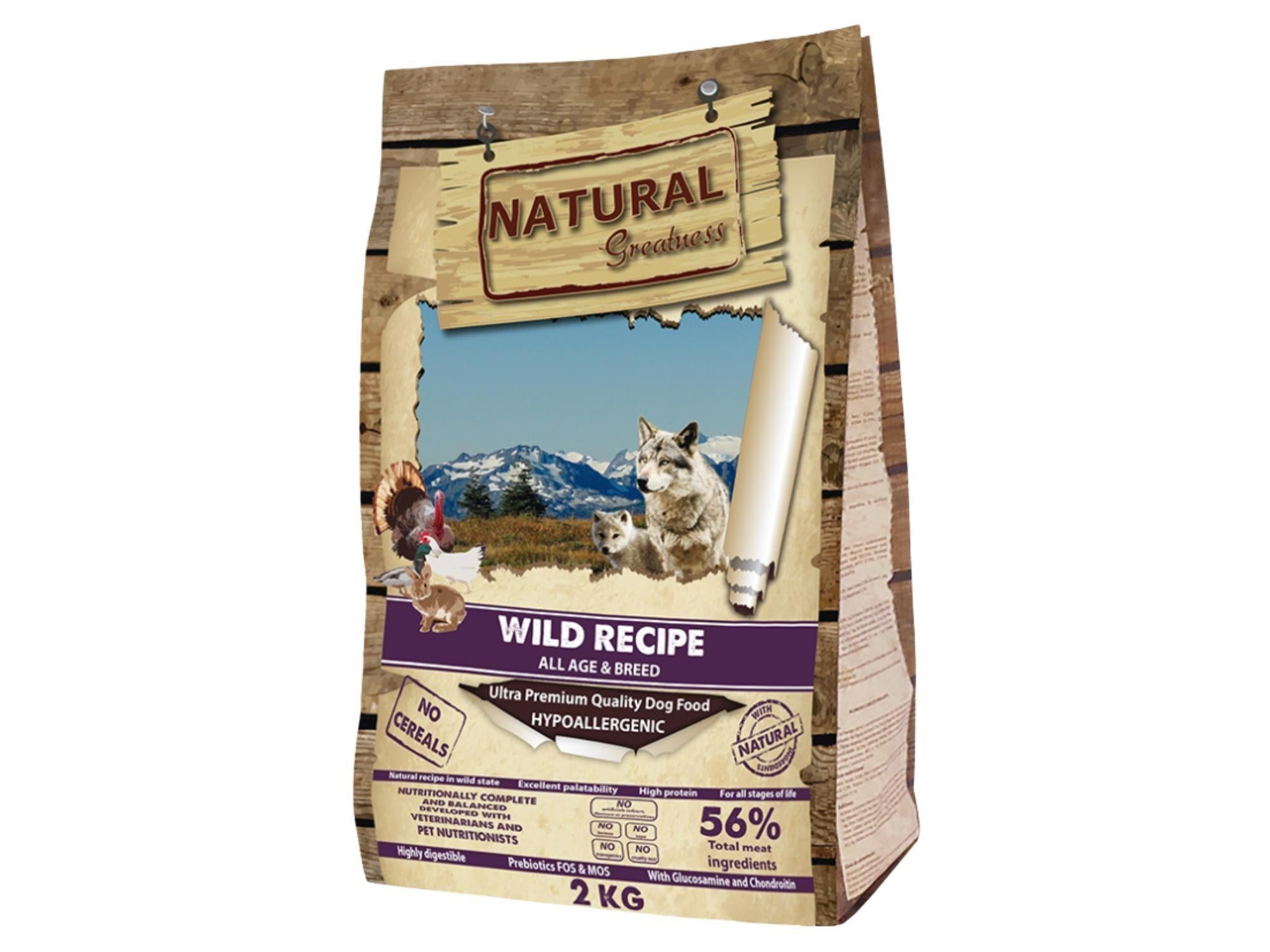 Natural Greatness Wild Recipe tørrfôr til hund og valp av fjærkre og kanin