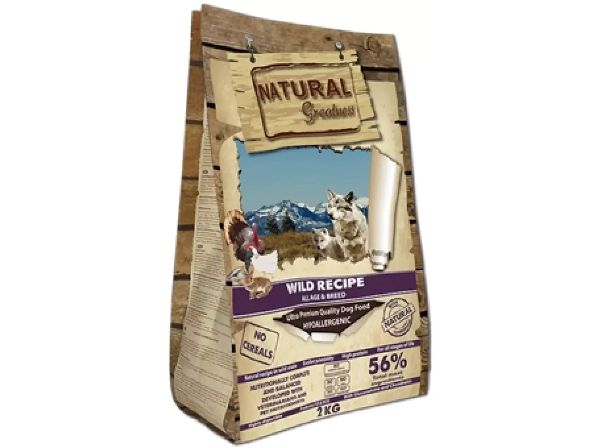 Natural Greatness Wild Recipe tørrfôr til hund og valp av fjærkre og kanin