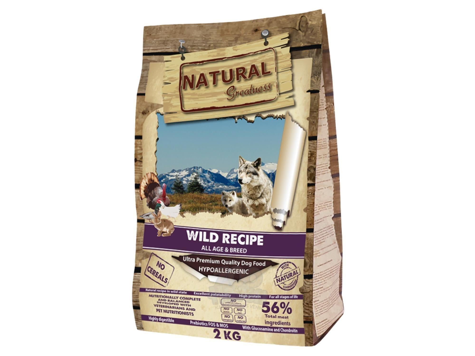 Natural Greatness Wild Recipe tørrfôr til hund og valp av fjærkre og kanin