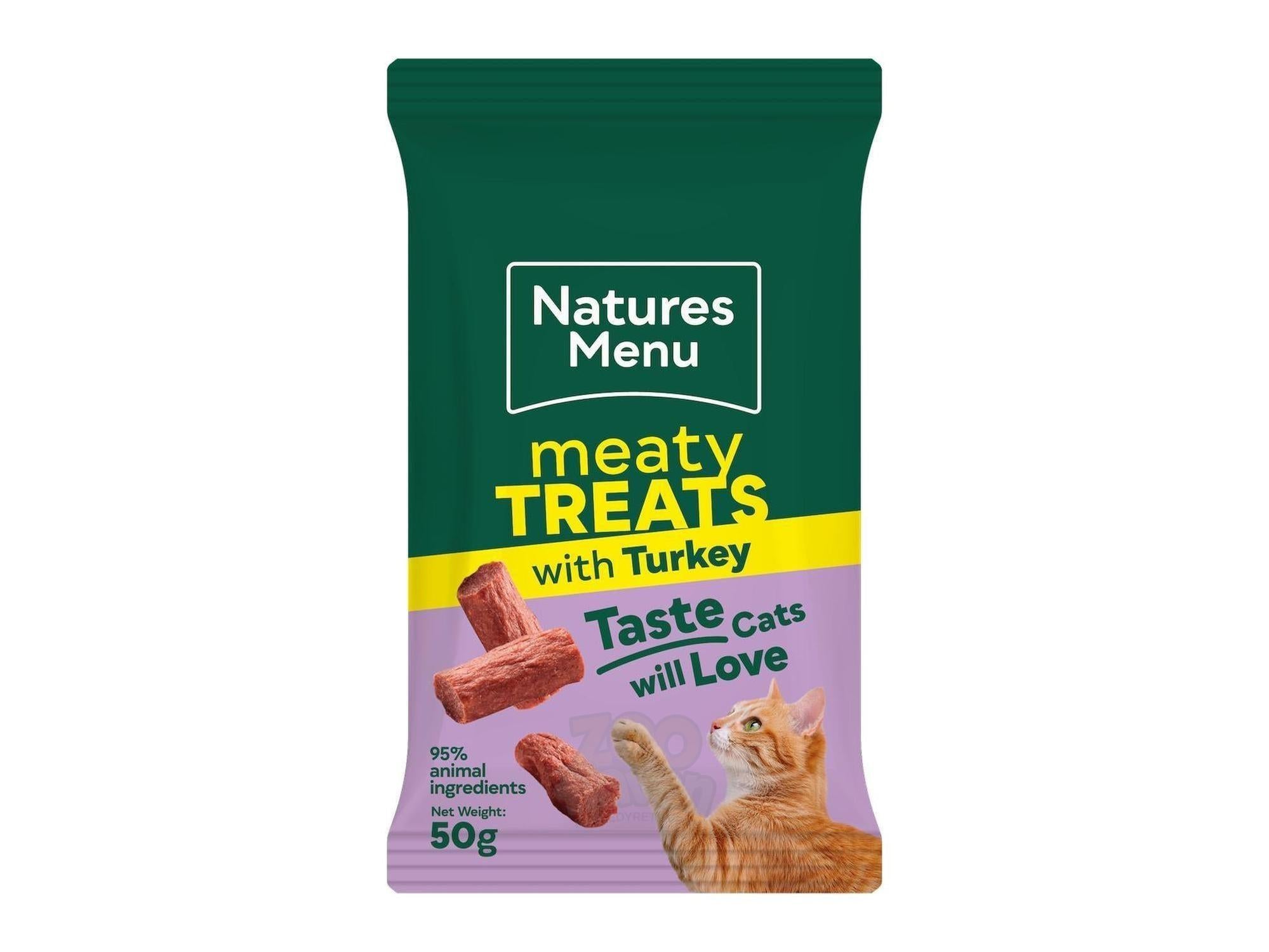 Natures Menu Meaty Treats Katt Gris, Kylling & Kalkun 50 g