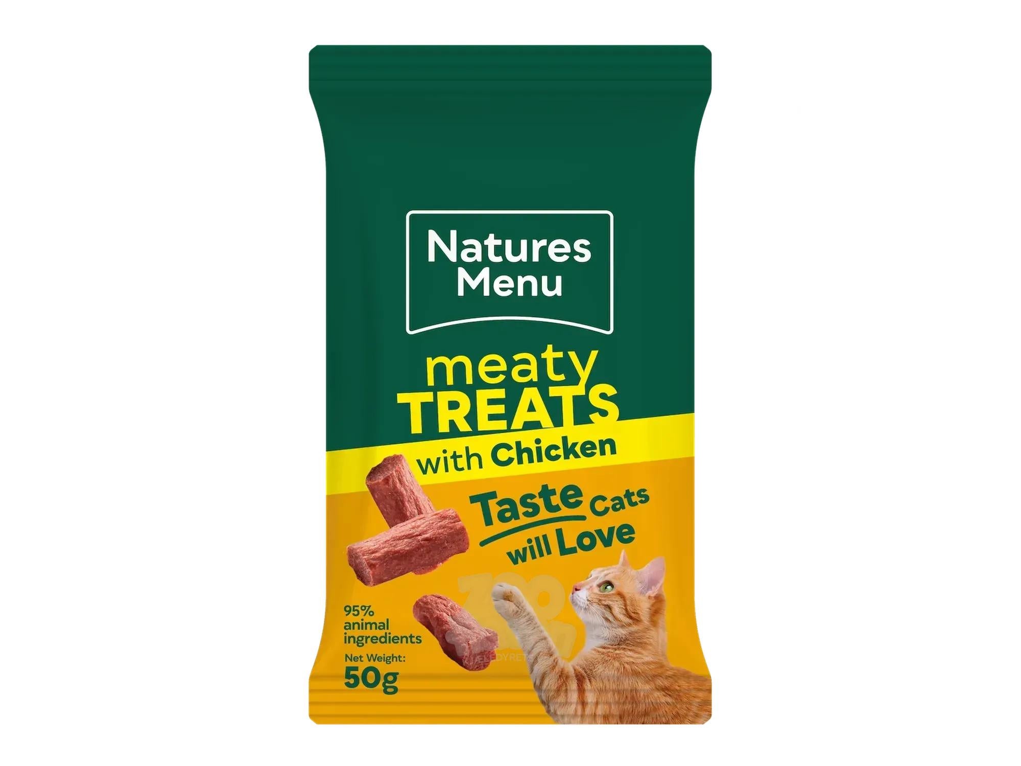 Natures Menu Meaty Treats Katt Kylling & Lever 50 g