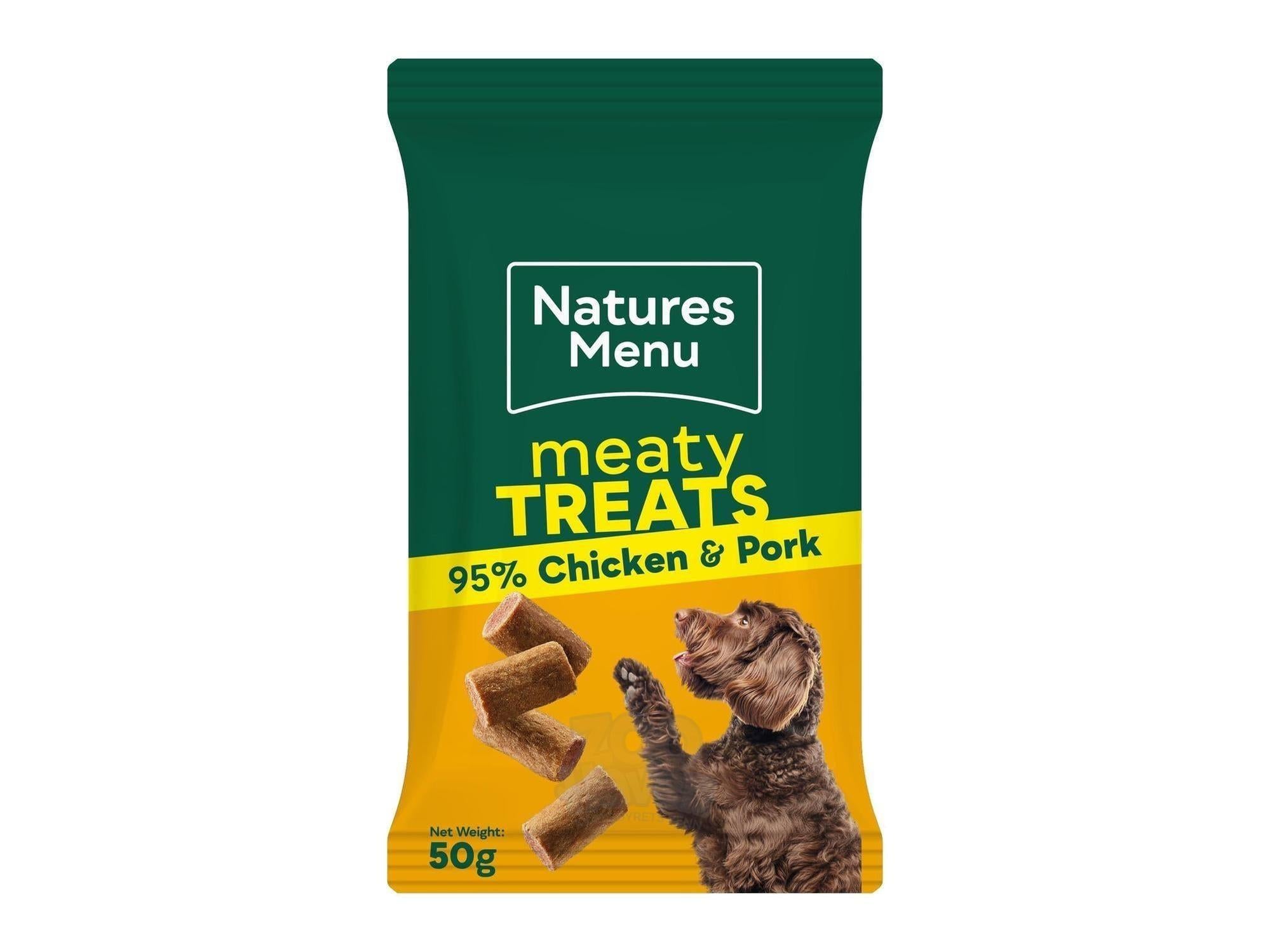 Natures Menu Meaty Treats Kylling & Svin 50 g