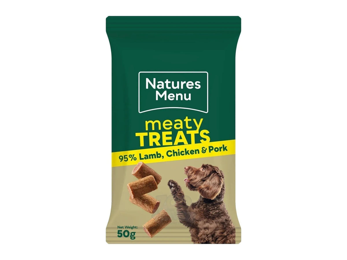 Natures Menu Meaty Treats Lam, Kylling & Svin 50 g