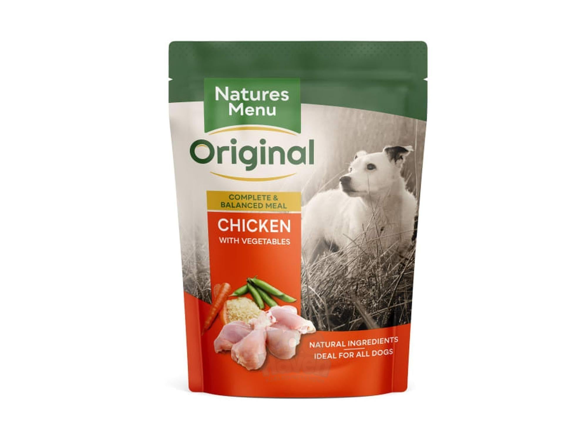 Natures Menu Original Pouches Hund Kylling grønnsaker og ris