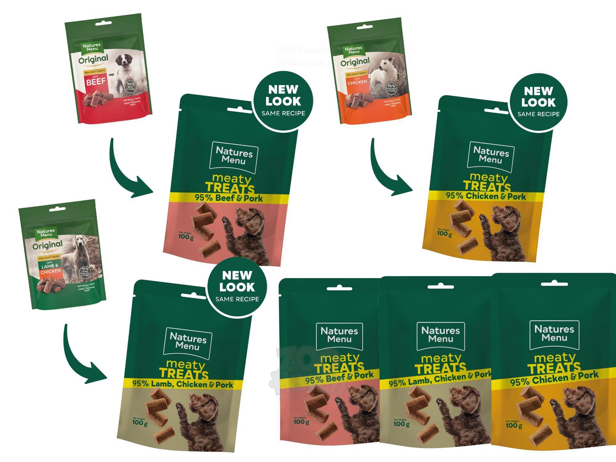 Natures Menu Original Snacks Hund naturlige treningsgodbiter