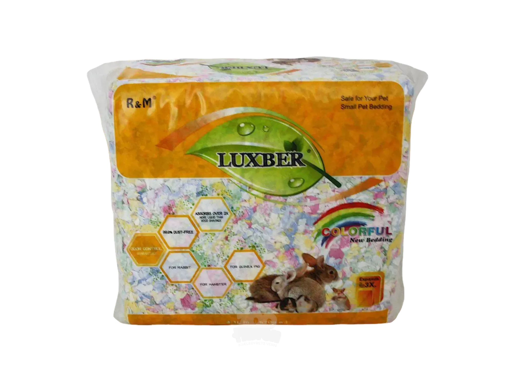 Naturlig pappersstrø 4,1 l / 570 g smådyrmix farge