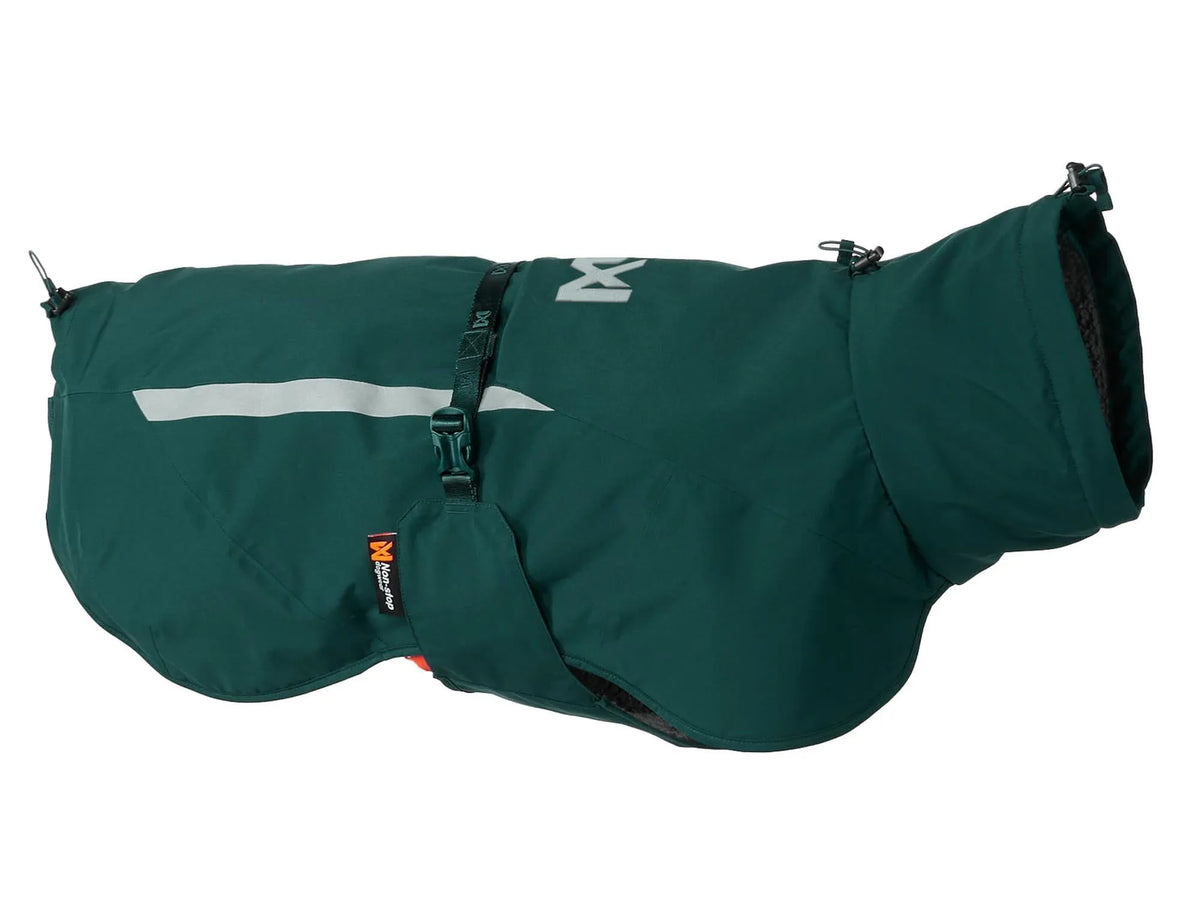 Non-stop dogwear Fjord lined raincoat fôret regndekke – Mørk teal