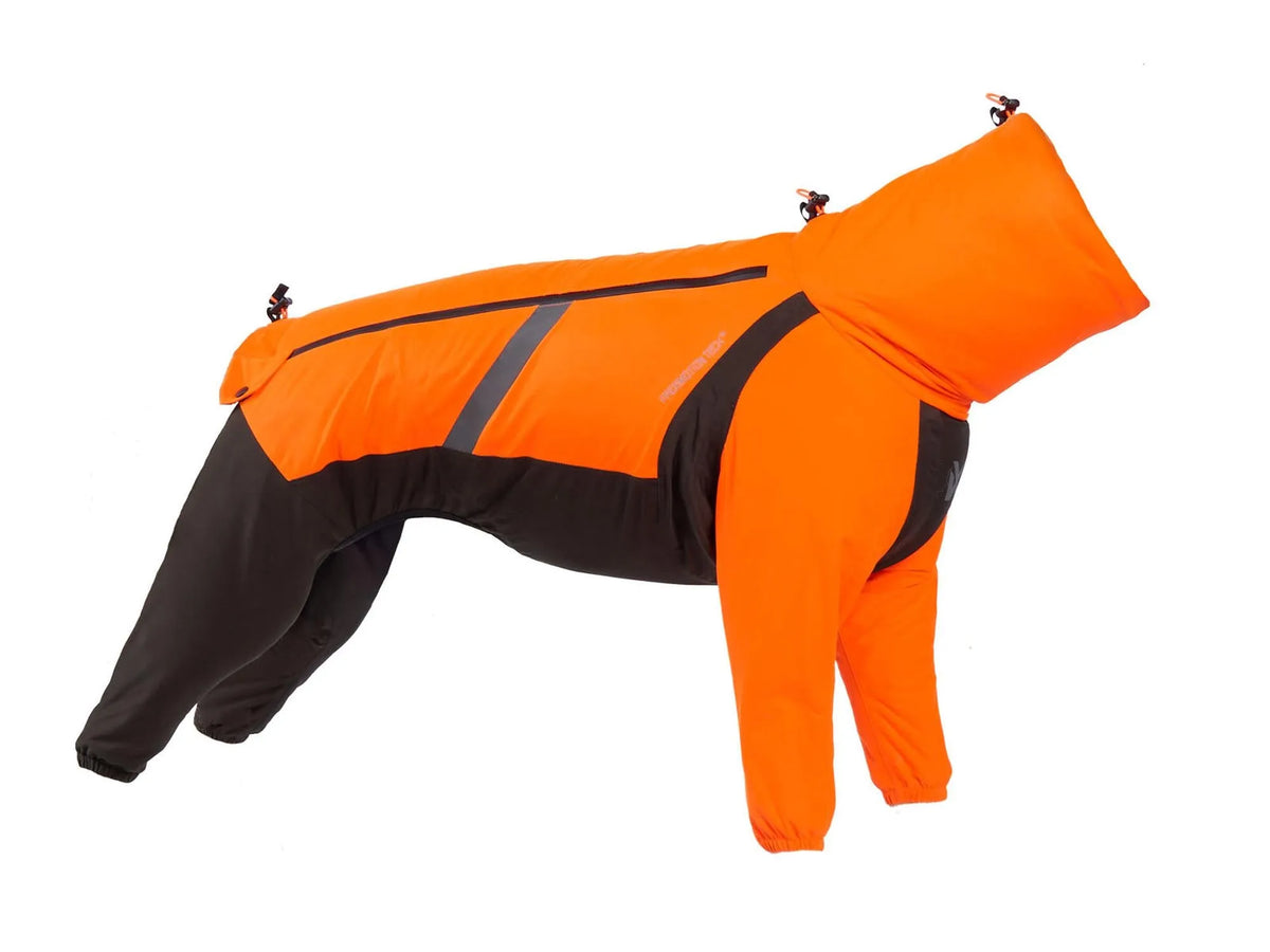 Non-stop dogwear Fjord overall raincoat regndress – Oransje/svart