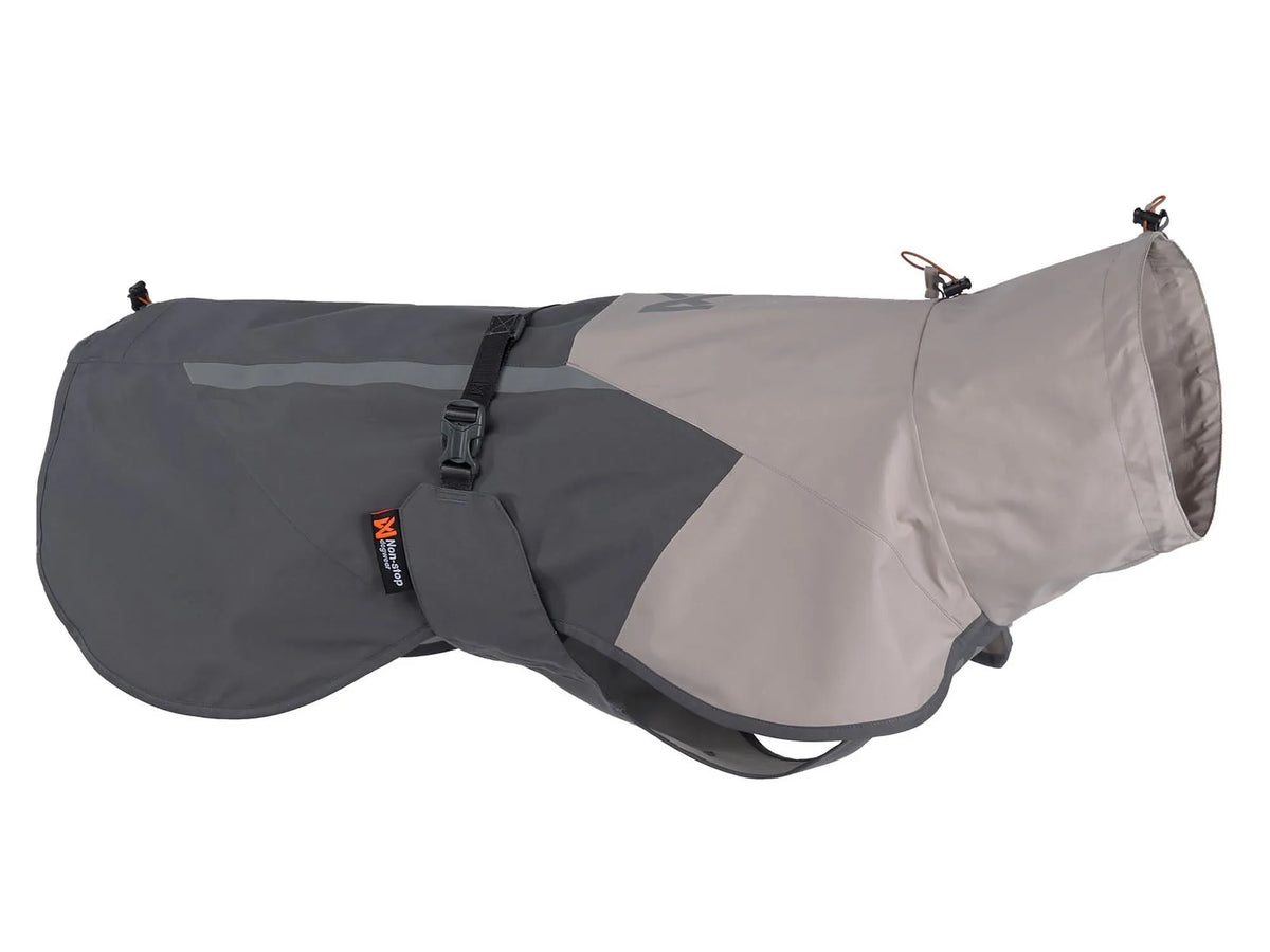 Non-stop dogwear Fjord raincoat 2.0 regndekke – Grå