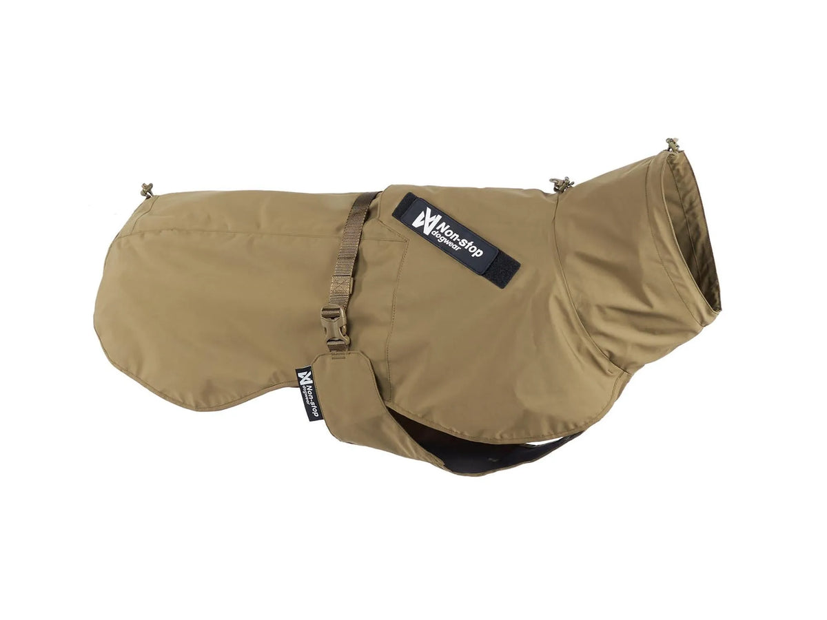 Non-stop dogwear Fjord raincoat WD regndekke – Oliven