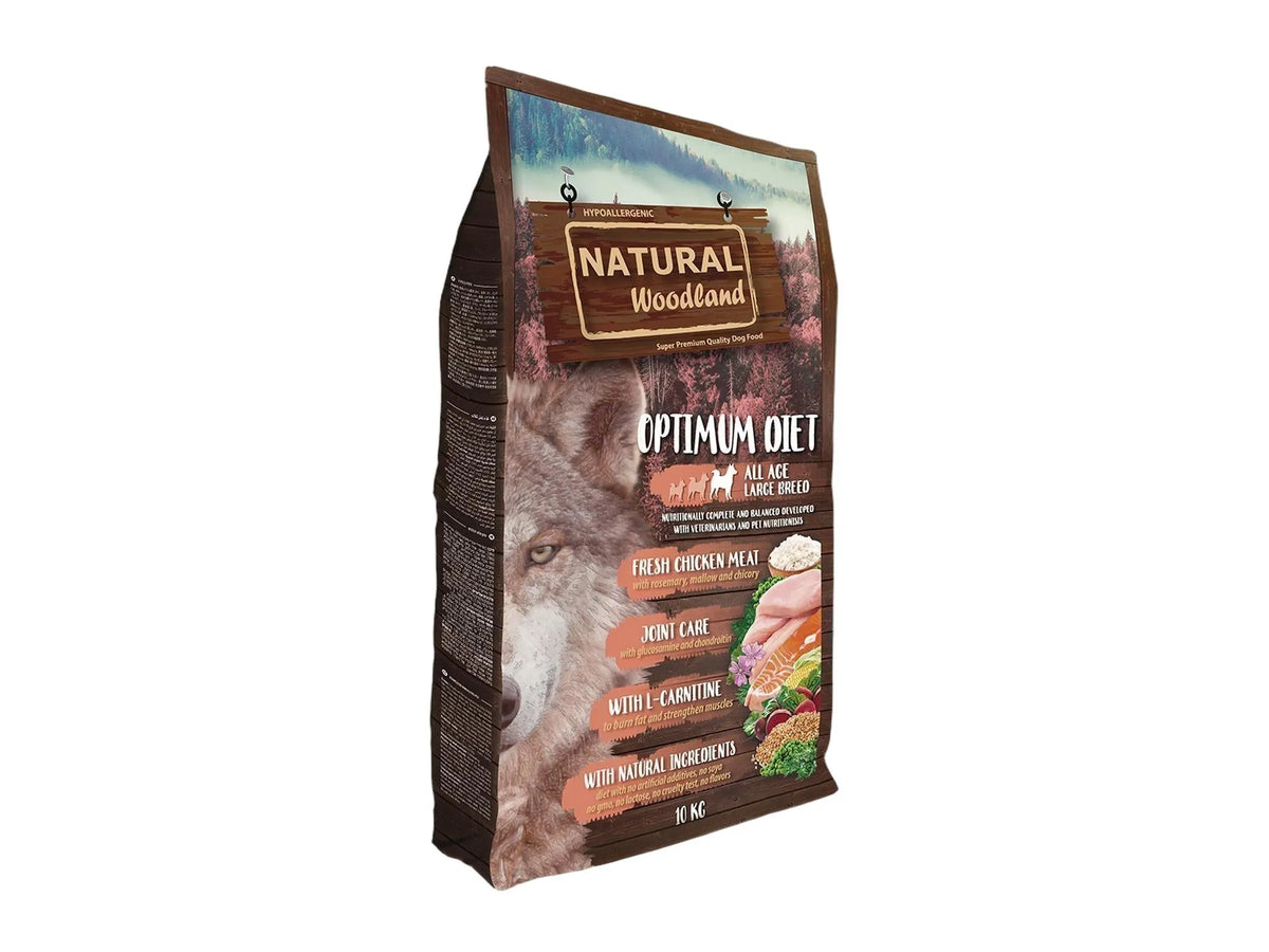 Natural Woodland Optimum Recipe 10kg Large Breed hundemat til store hunder