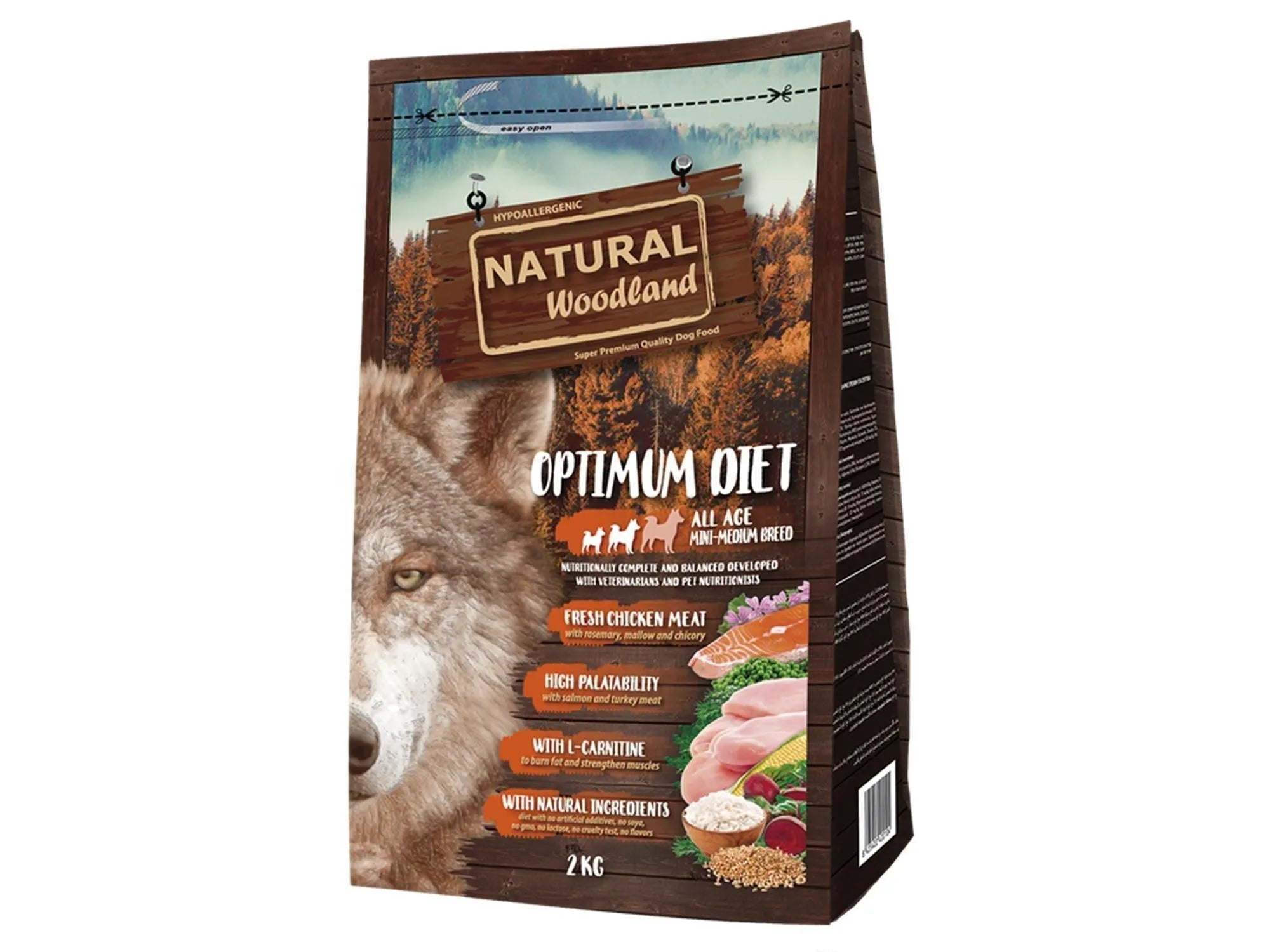Natural Woodland Optimum Recipe Mini-Med – bilde 4