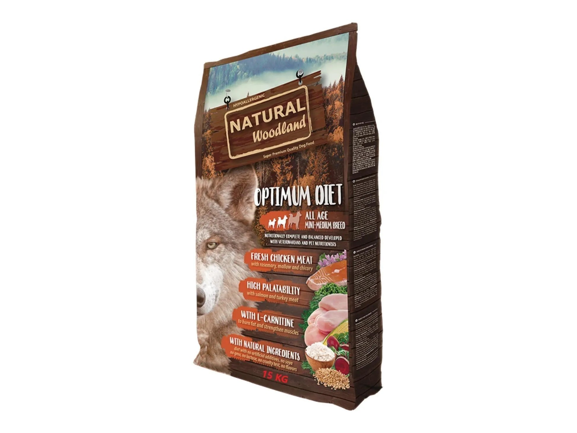Natural Woodland Optimum Recipe Mini-Med – bilde 5