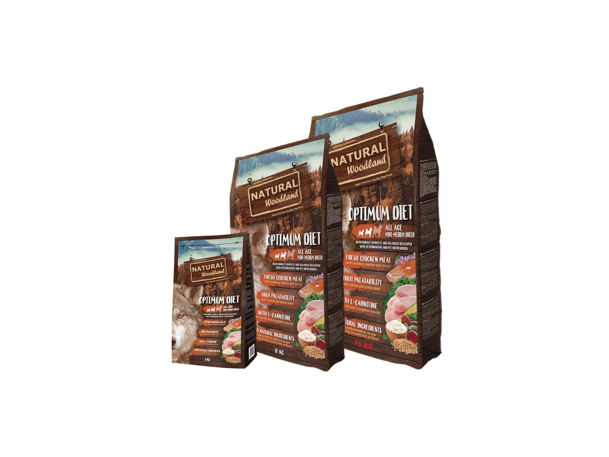 Natural Woodland Optimum Recipe Mini-Med hundemat til små og mellomstore hunder