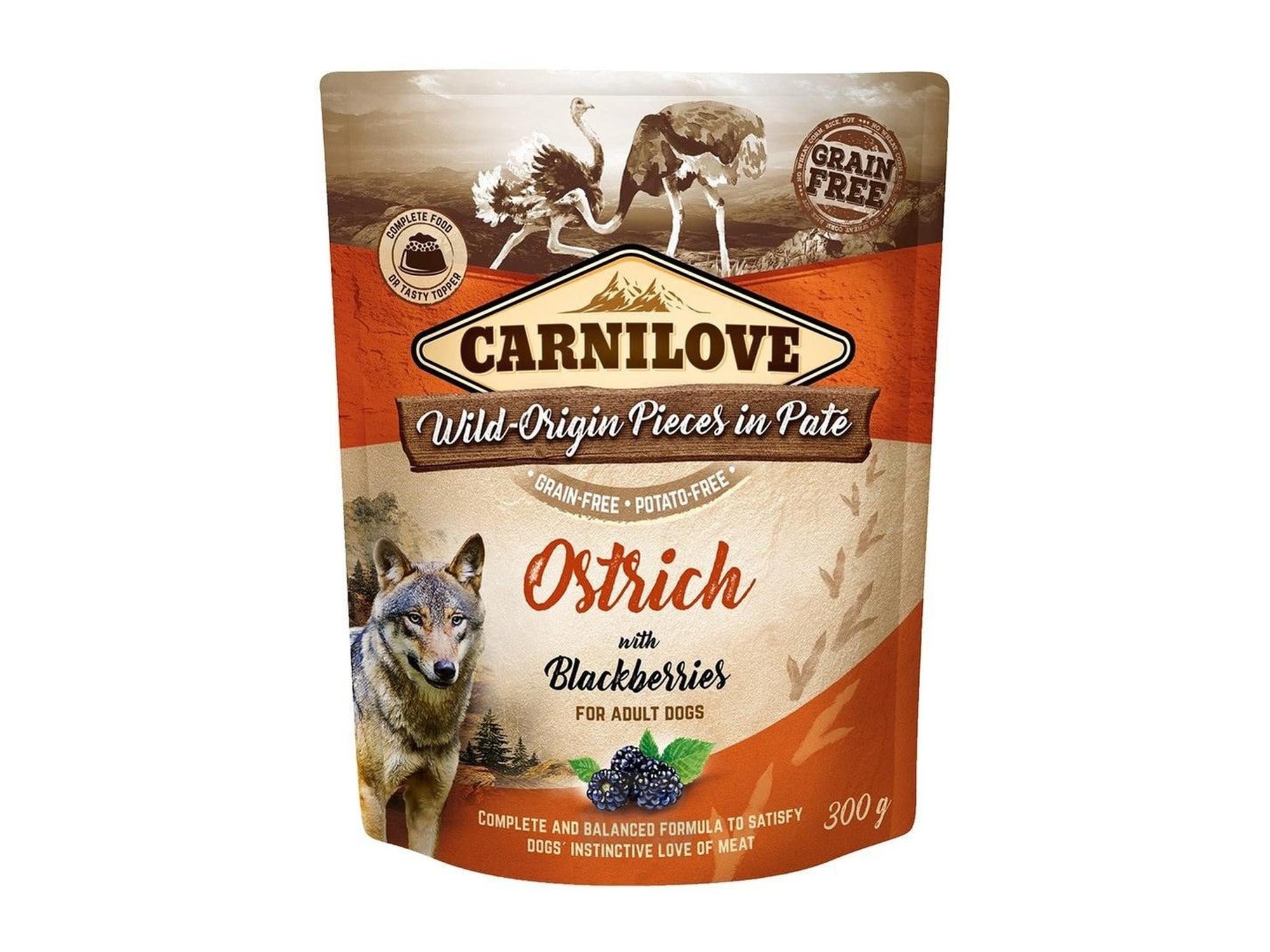 Ostrich with Blackberries 300gr