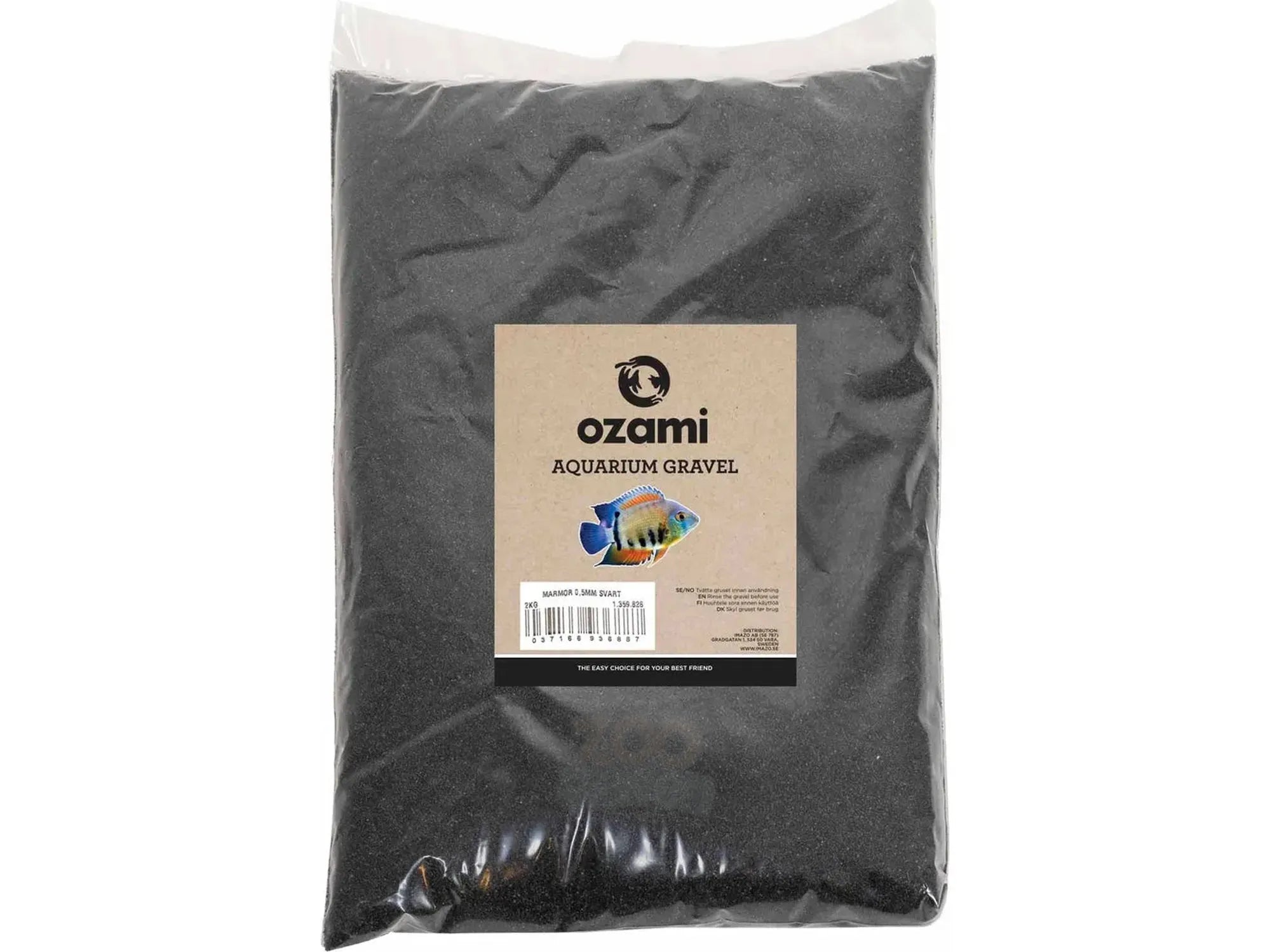 Ozami Akvaristik Aquarium Gravel Black 0,5 mm 2 kg