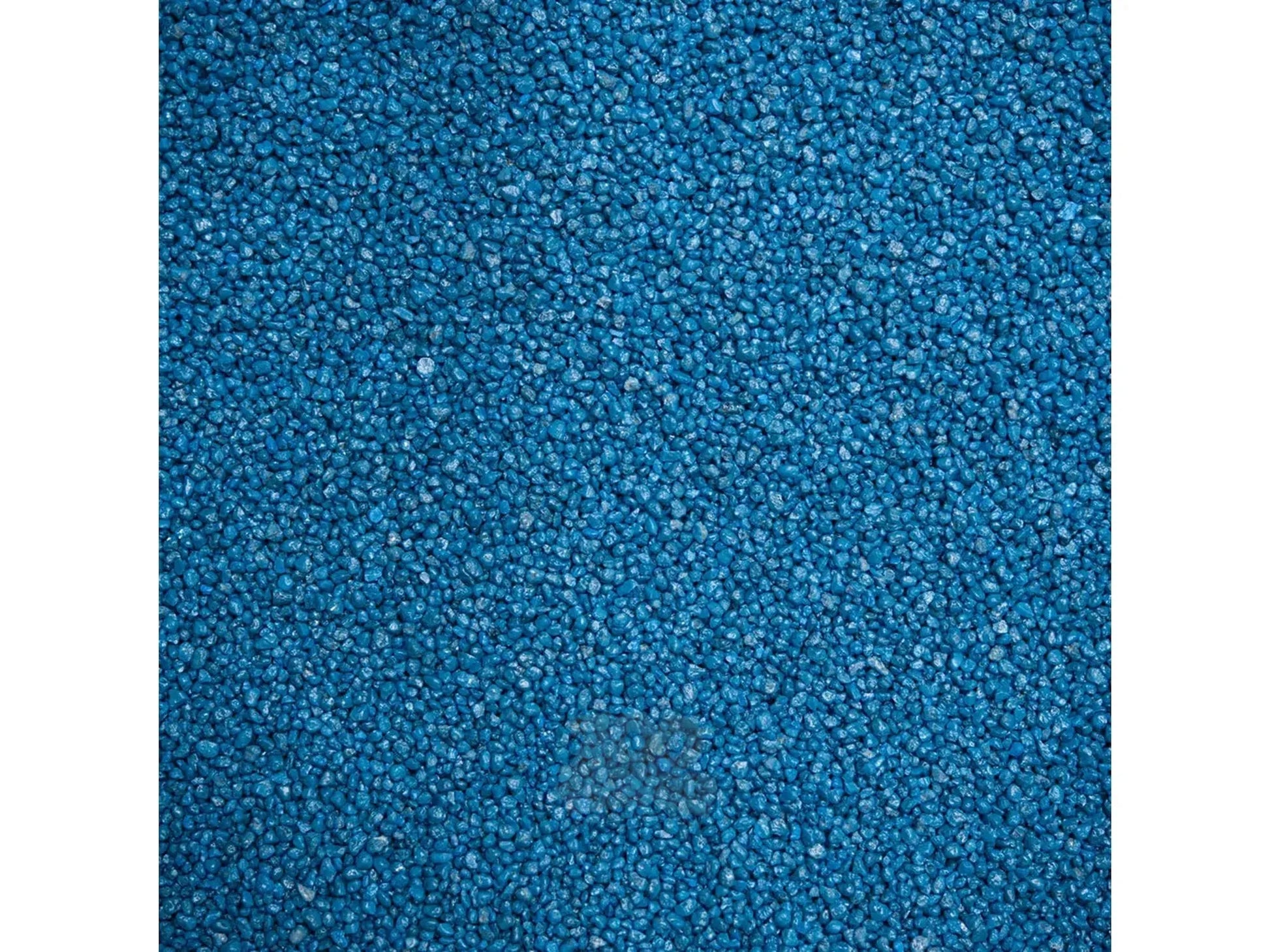 Ozami Akvaristik blå akvariegrus, 2-3 mm kornstørrelse, jevnt fordelt.