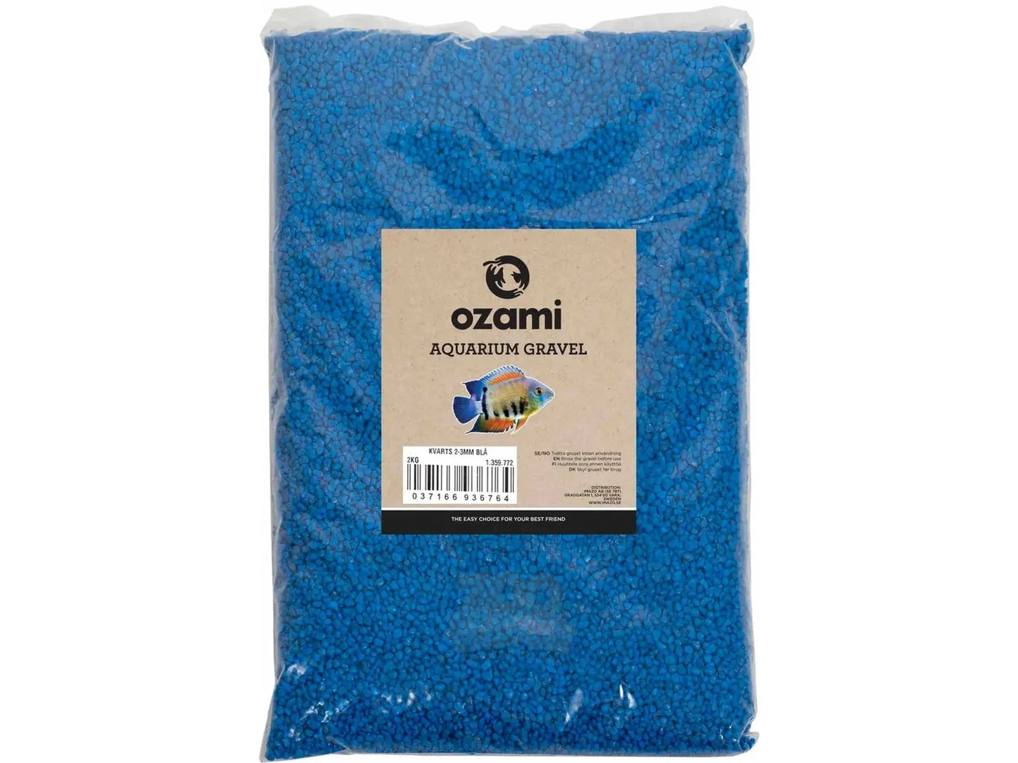 Ozami Akvaristik Aquarium Gravel Blue 2–3 mm 2 kg