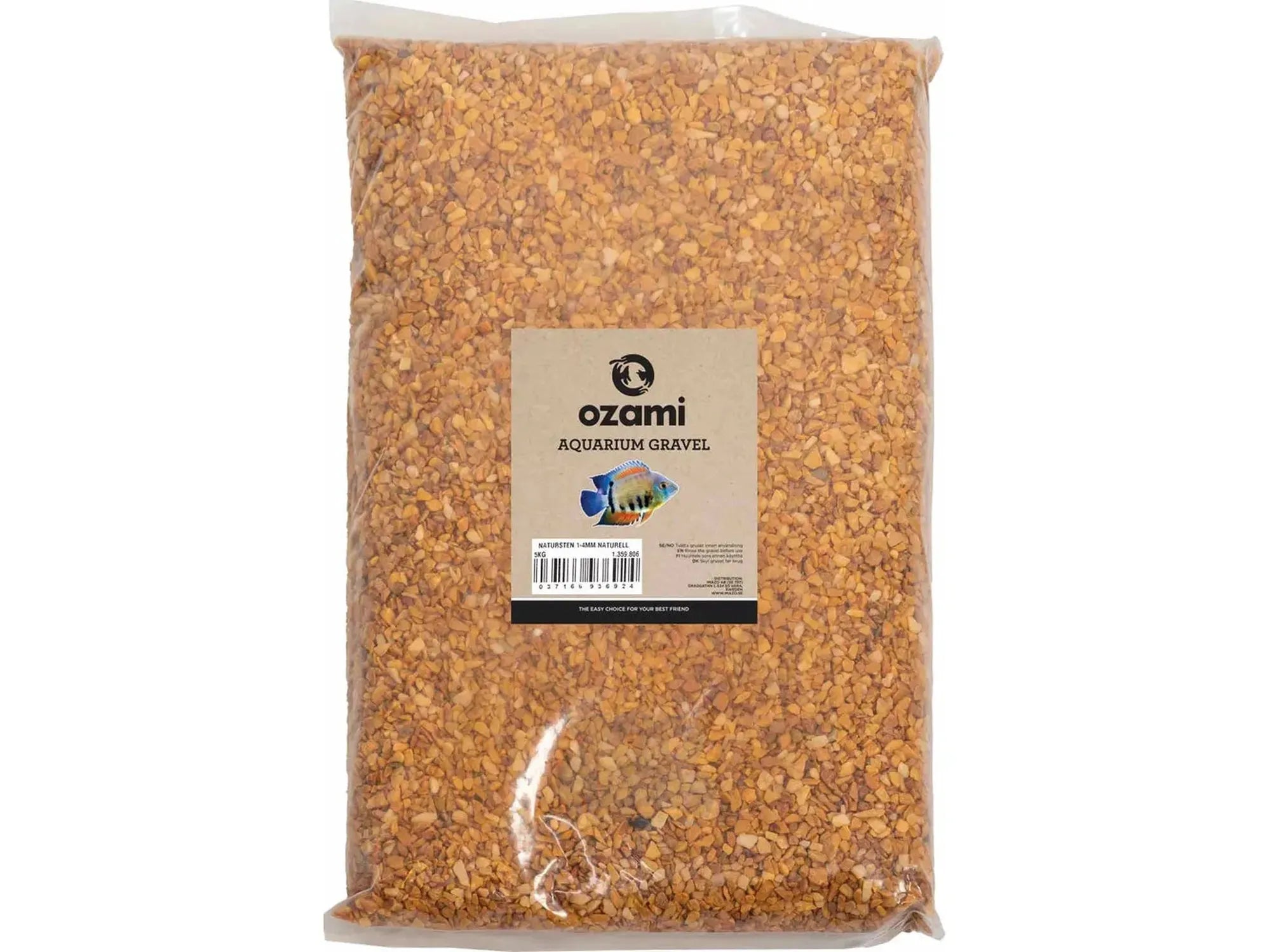 Ozami Akvaristik Aquarium Gravel Naturestone Natural 1–4 mm 5 kg